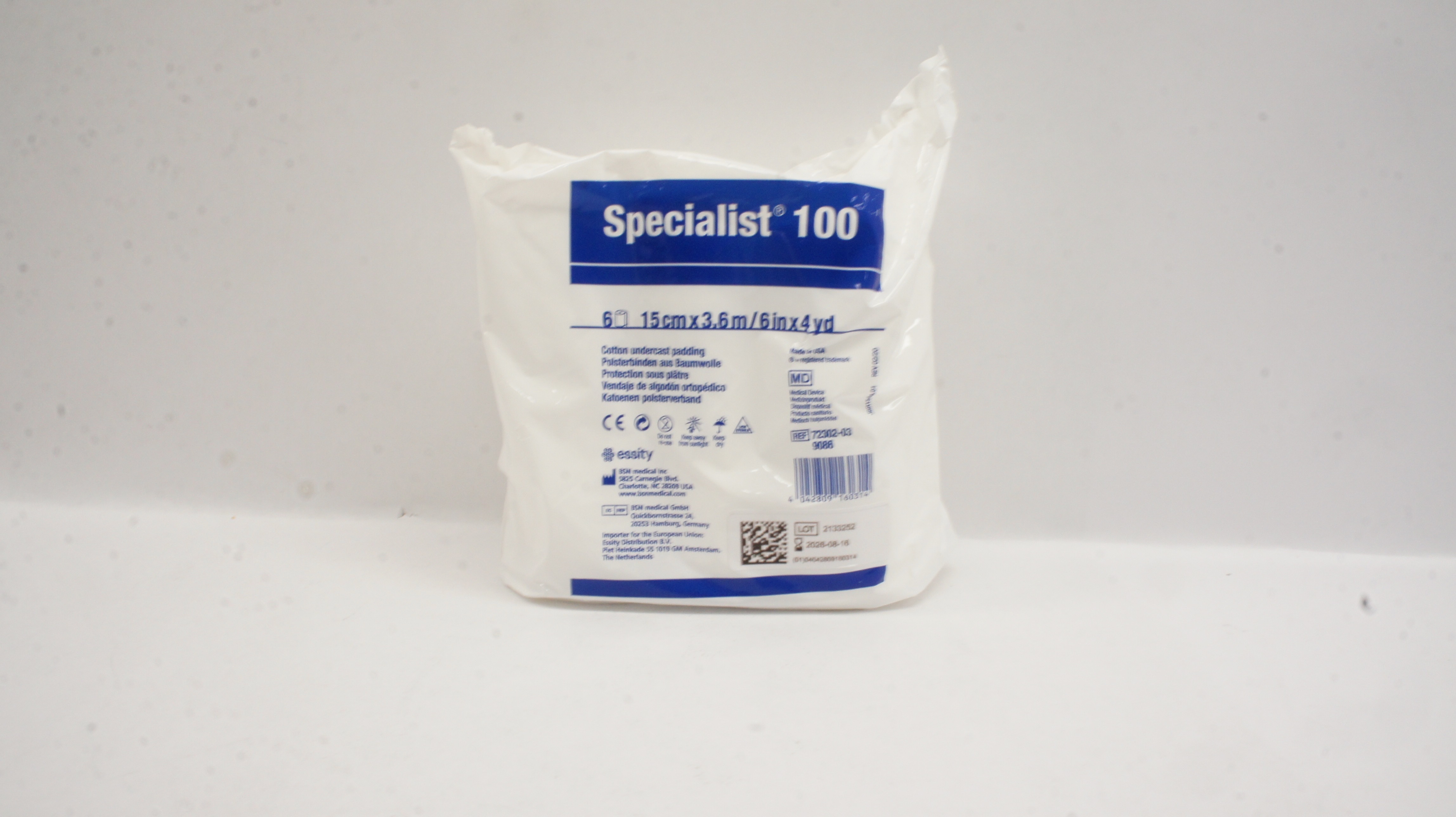 BSN Medical 72302-03 9086 Cotton Undercast Padding 6inch x 4yd - Pack of 6