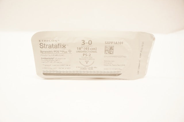 Ethicon SXPP1A101 3-0 STRATAFIX Stre PS-2 19mm 3/8c Reverse Cutting 18inch (x)