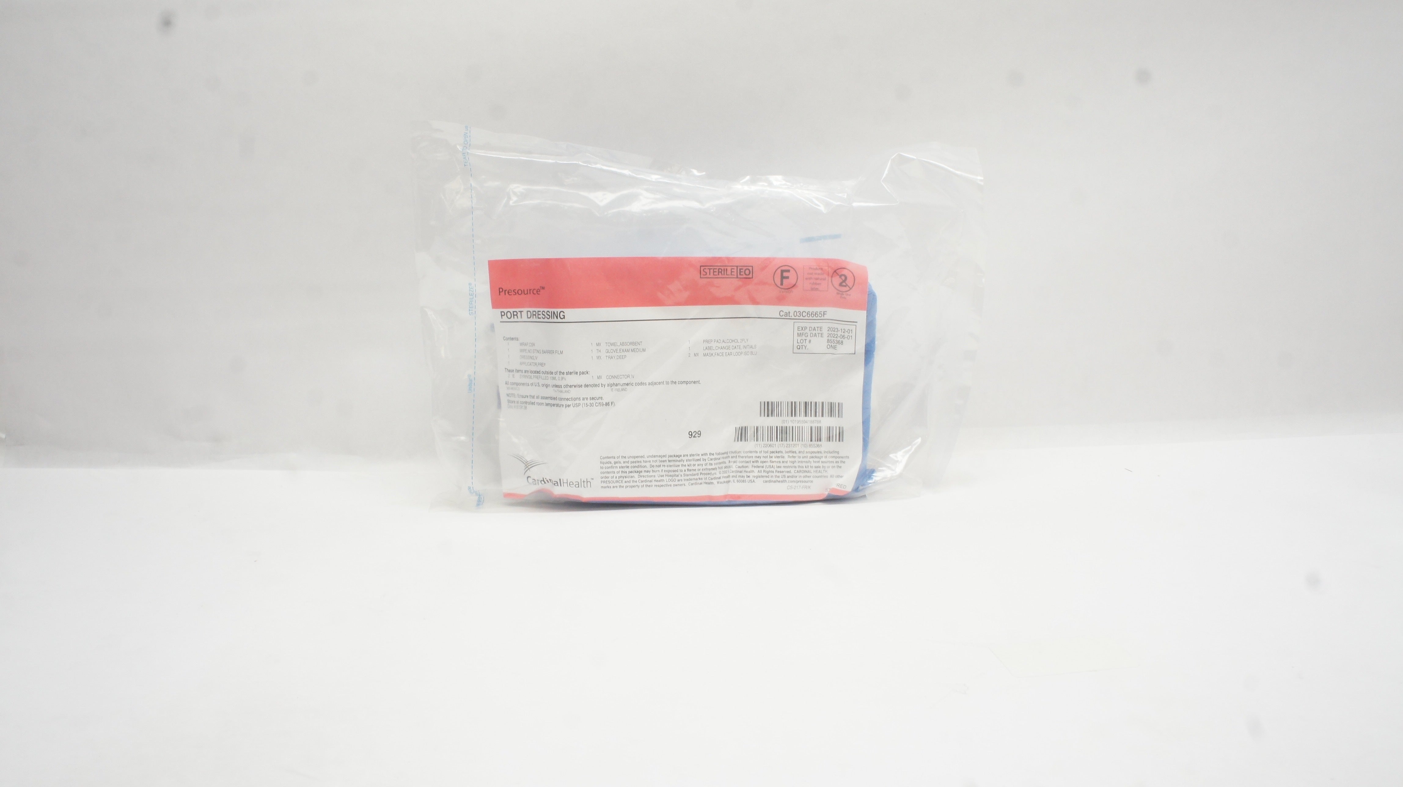 Cardinal Health 03C6665F Presource Port Dressing (x)