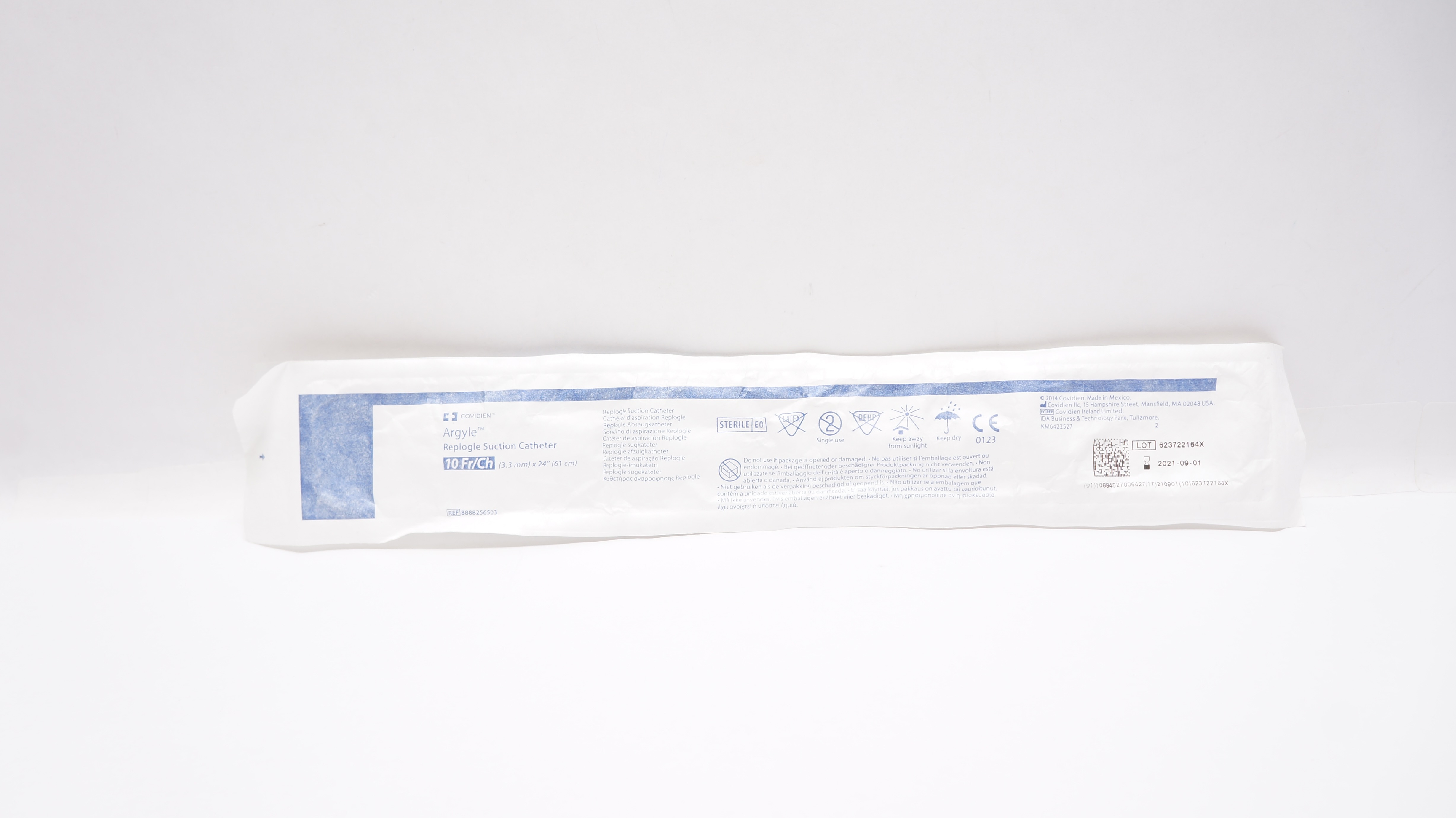 Covidien 8888256503 Argyle Replogle Suction Cath. 10Fr/Ch x 24inch (x)