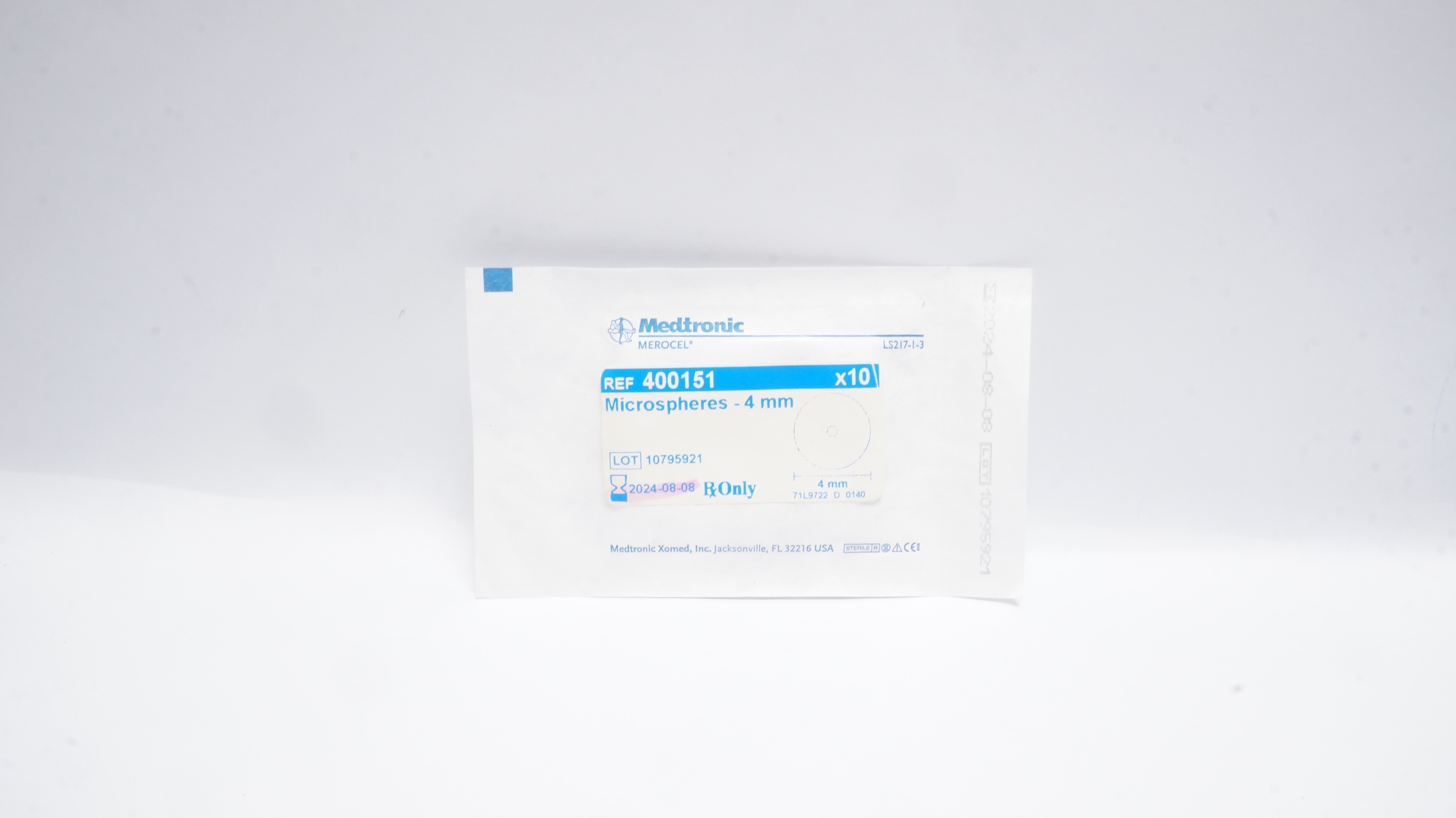 Medtronic Xomed 400151 Merocel, Microspheres - 4mm (x) - Pack of 10