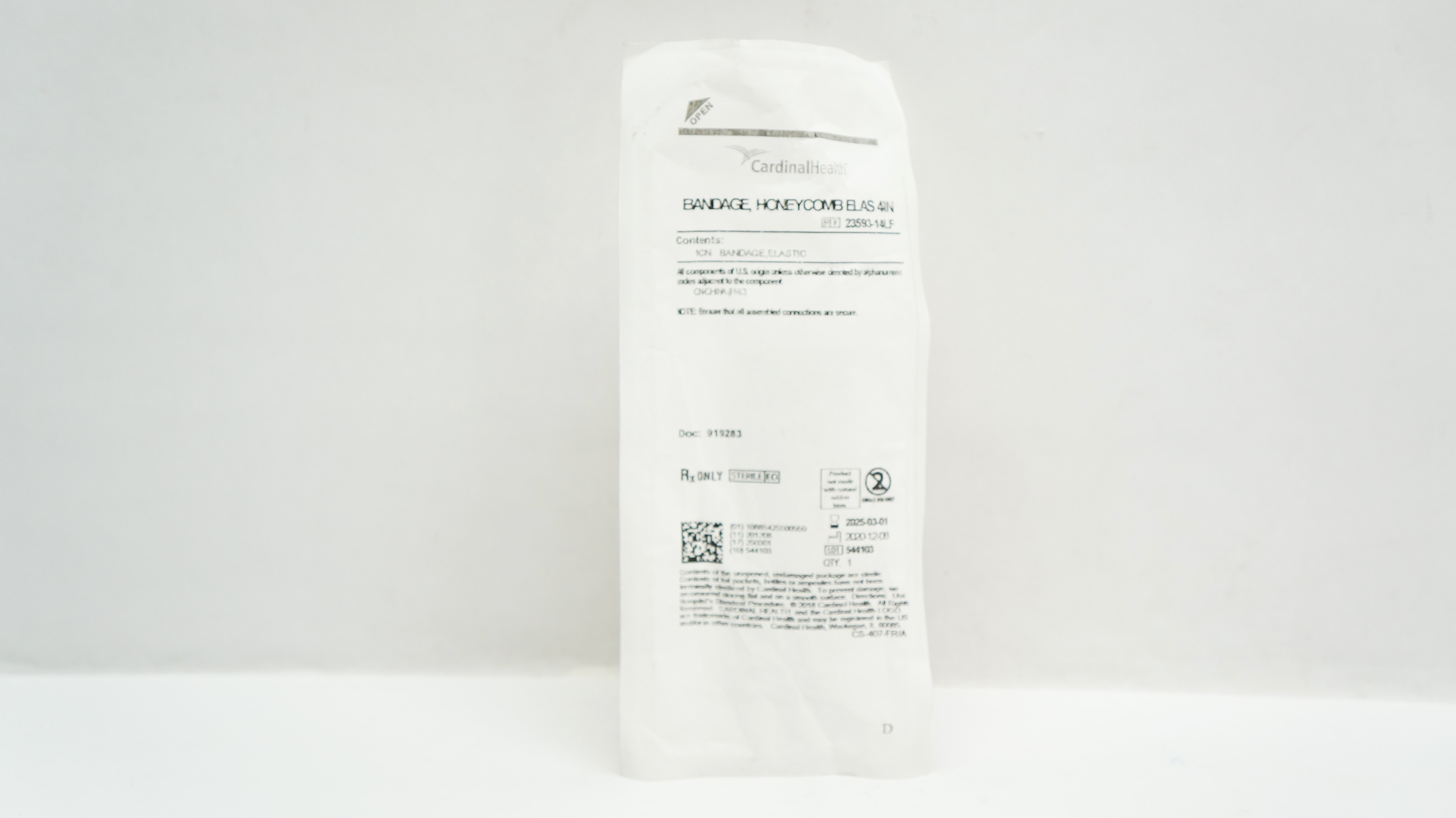 Cardinal Health 23593-14LF Elastic Bandage, Honeycomb ELAS 4IN