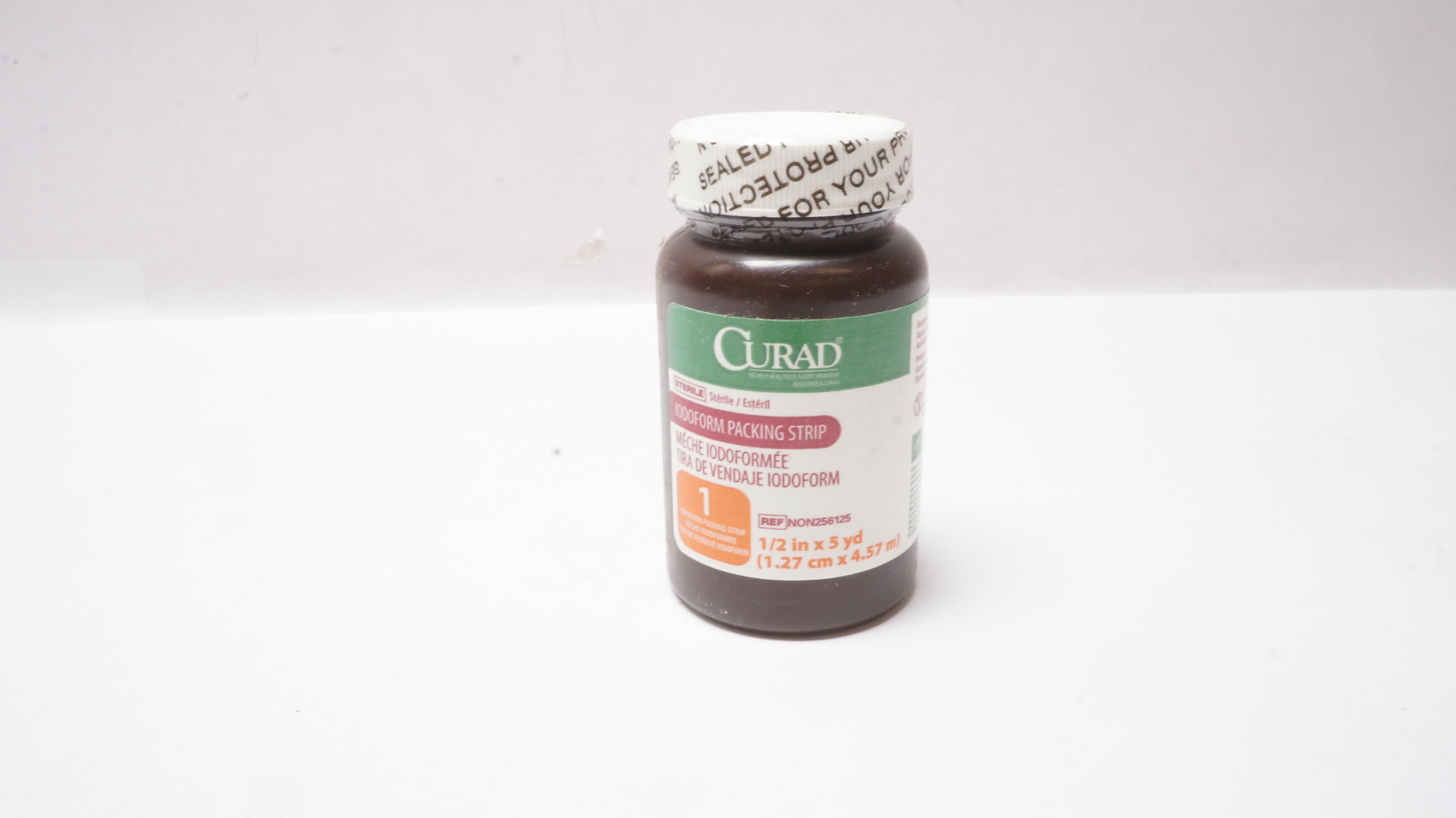 Medline NON256125 Curad Iodoform Packing Strip 1/2inch x 5yd.