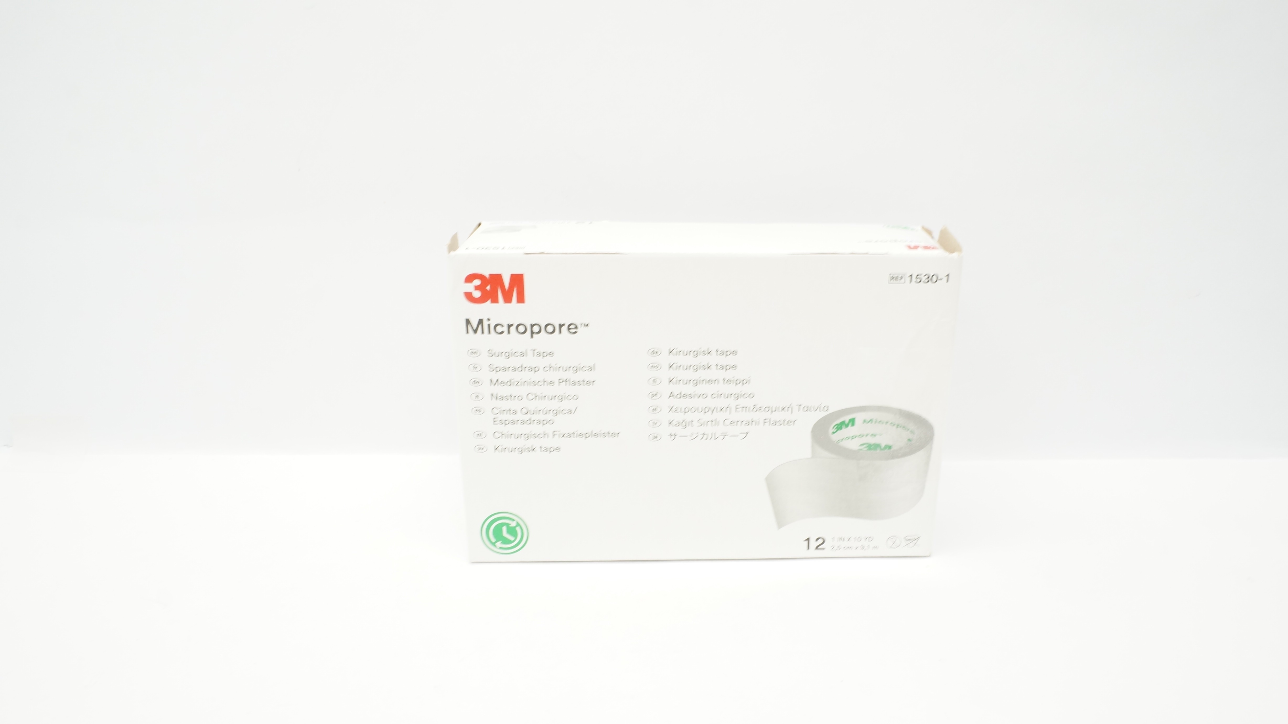 3M 1530-1 Micropore Surgical Tape 1inch x 10yd. - Box of 9