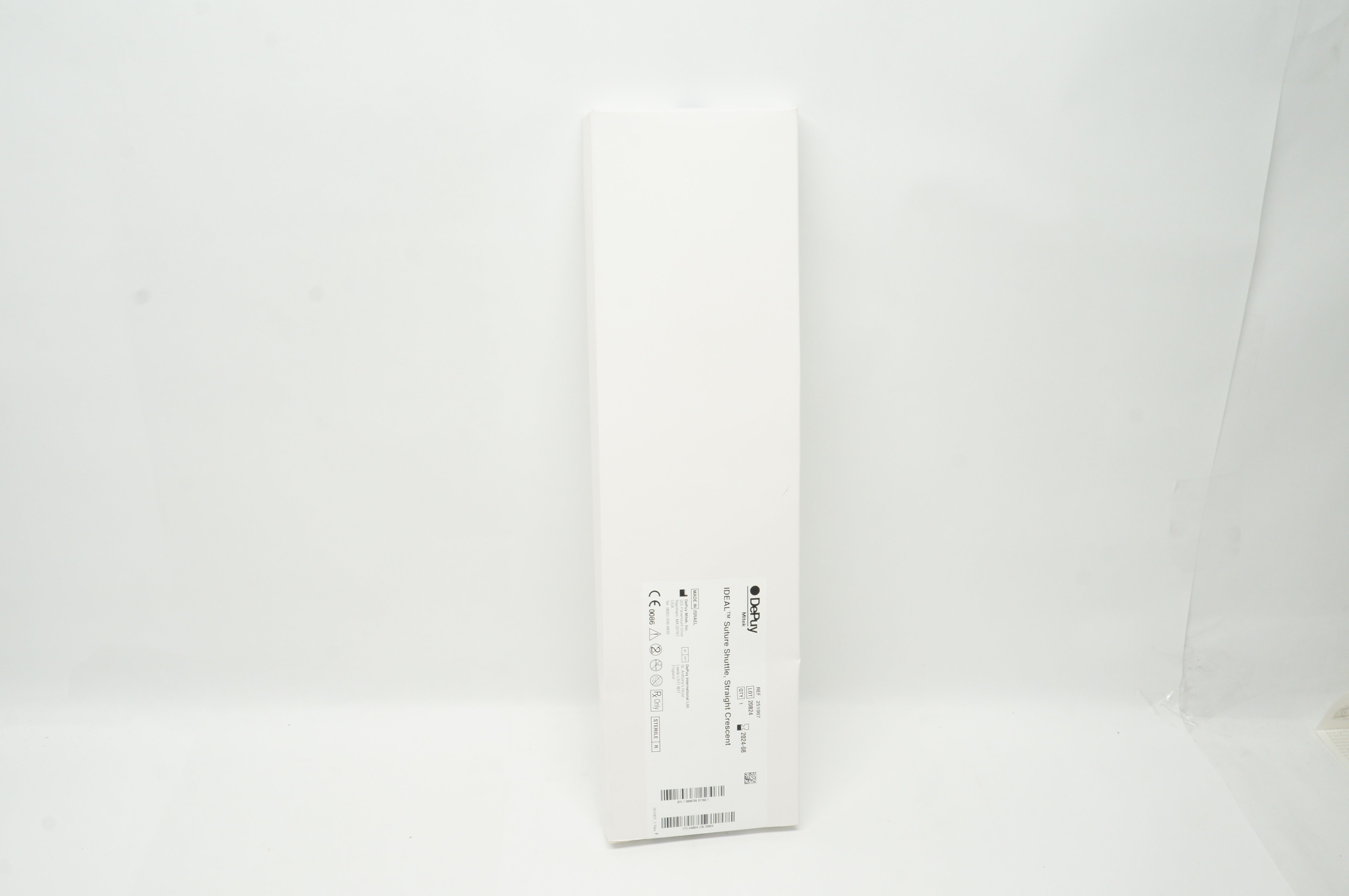 DePuy 251007 Ideal Suture Shuttle Straight Crescent