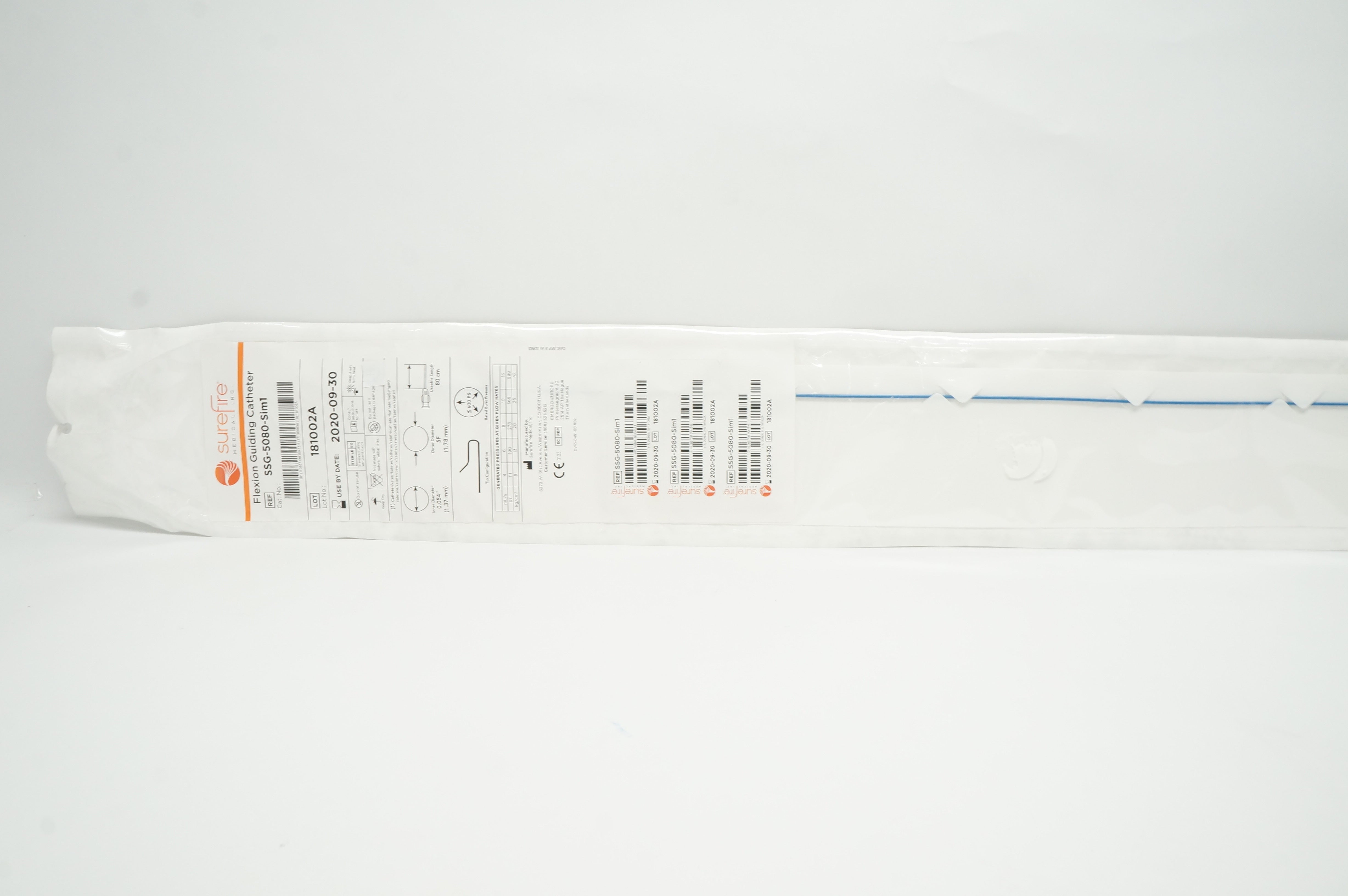SureFire SSG-5080-Sim1 Flexion Guiding Cath. 5F x 0.054inch x 80cm (x)
