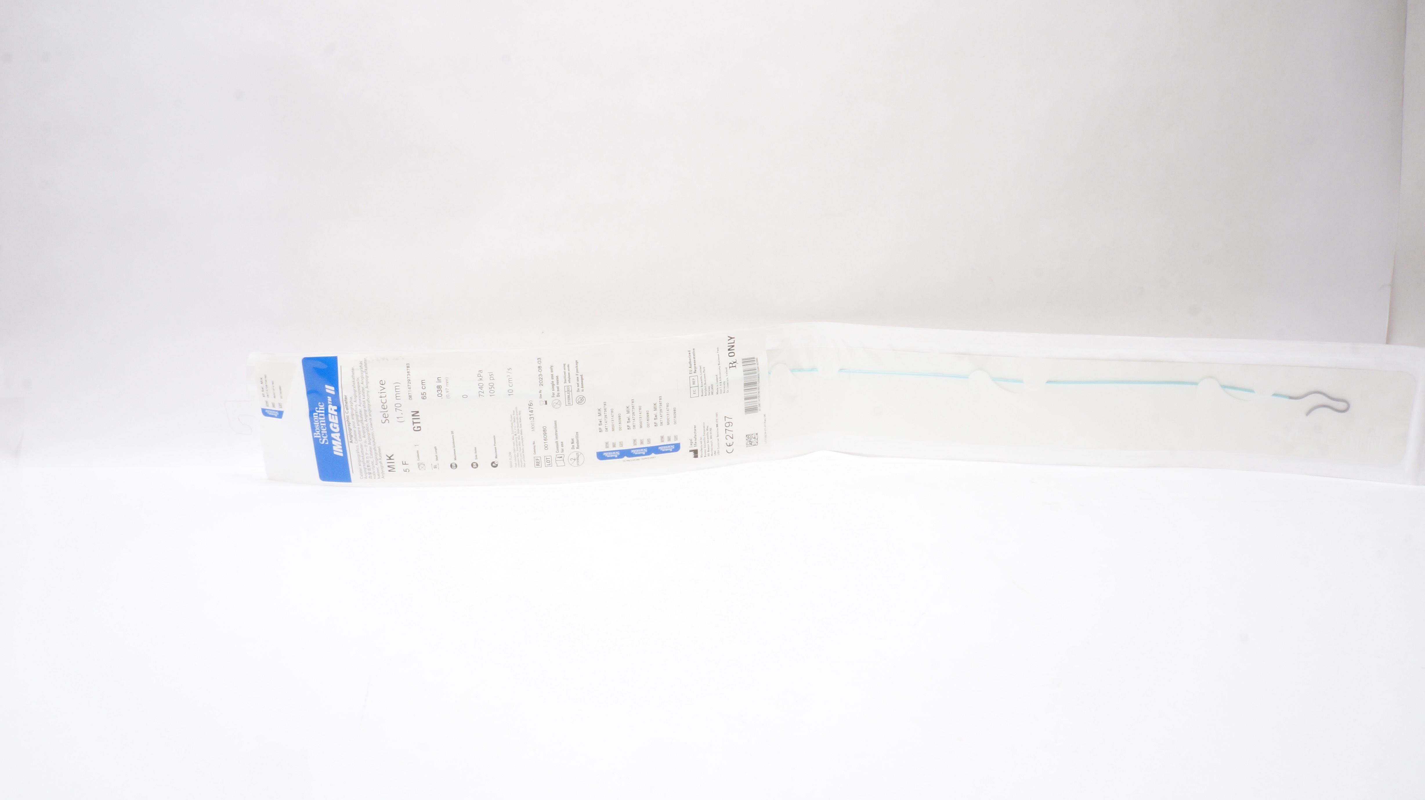 Boston Scientific 31476 Imager II Angiographic Catheter 5F MIK Selective