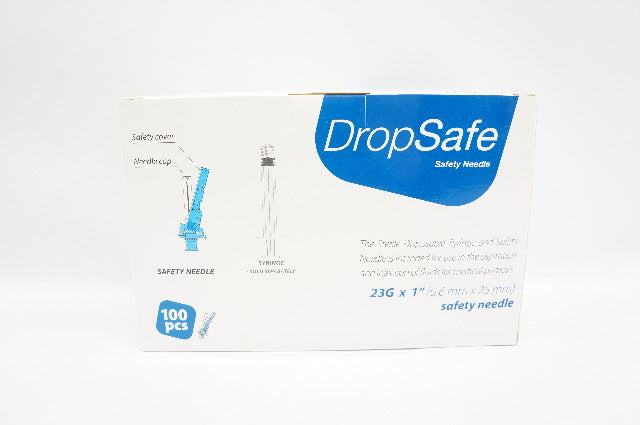 HTL-Strefa 6060 DropSafe Safety Ndle 23G x 1inch - Box of 100