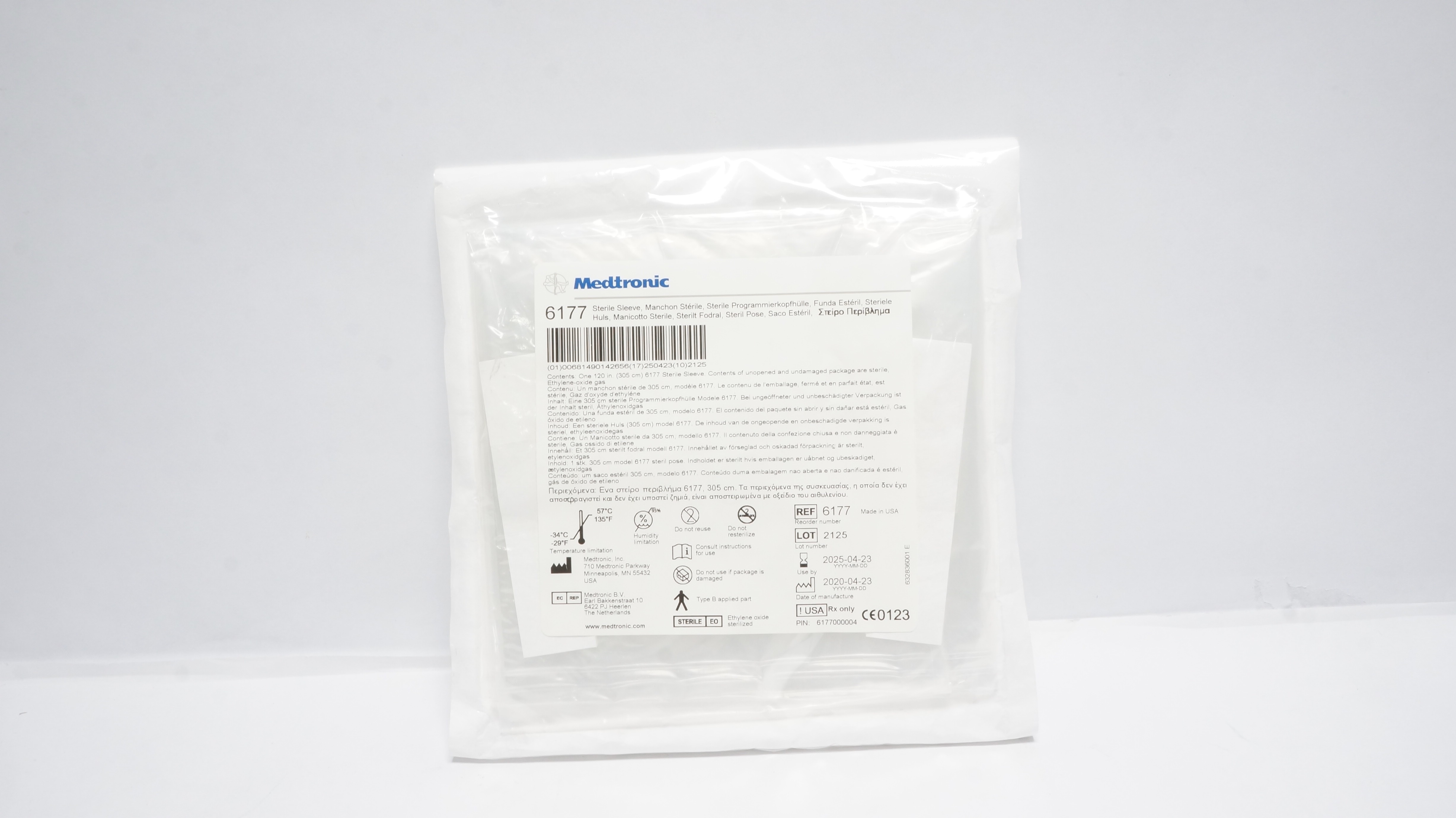 Medtronic 6177 Sterile Sleeve, One, 120inch (x)