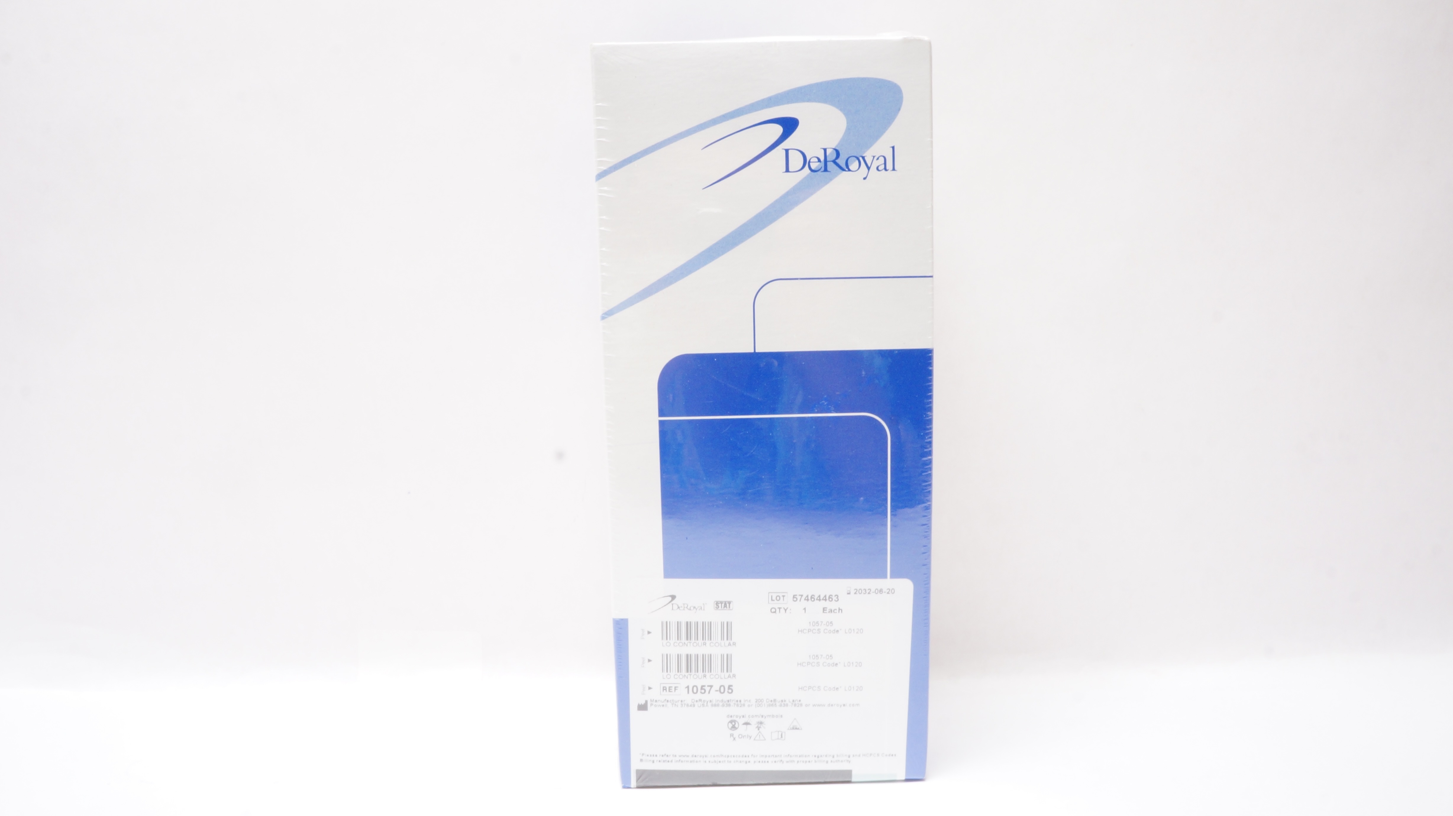 DeRoyal 1057-05 LO Contour Collar Firm Density Foam 3inch Underchin, X Large