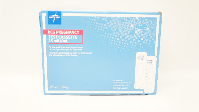 Medline MPH12025HCG, hCG Pregnancy, Test Cassette 25mIU/mL- Pack of 25