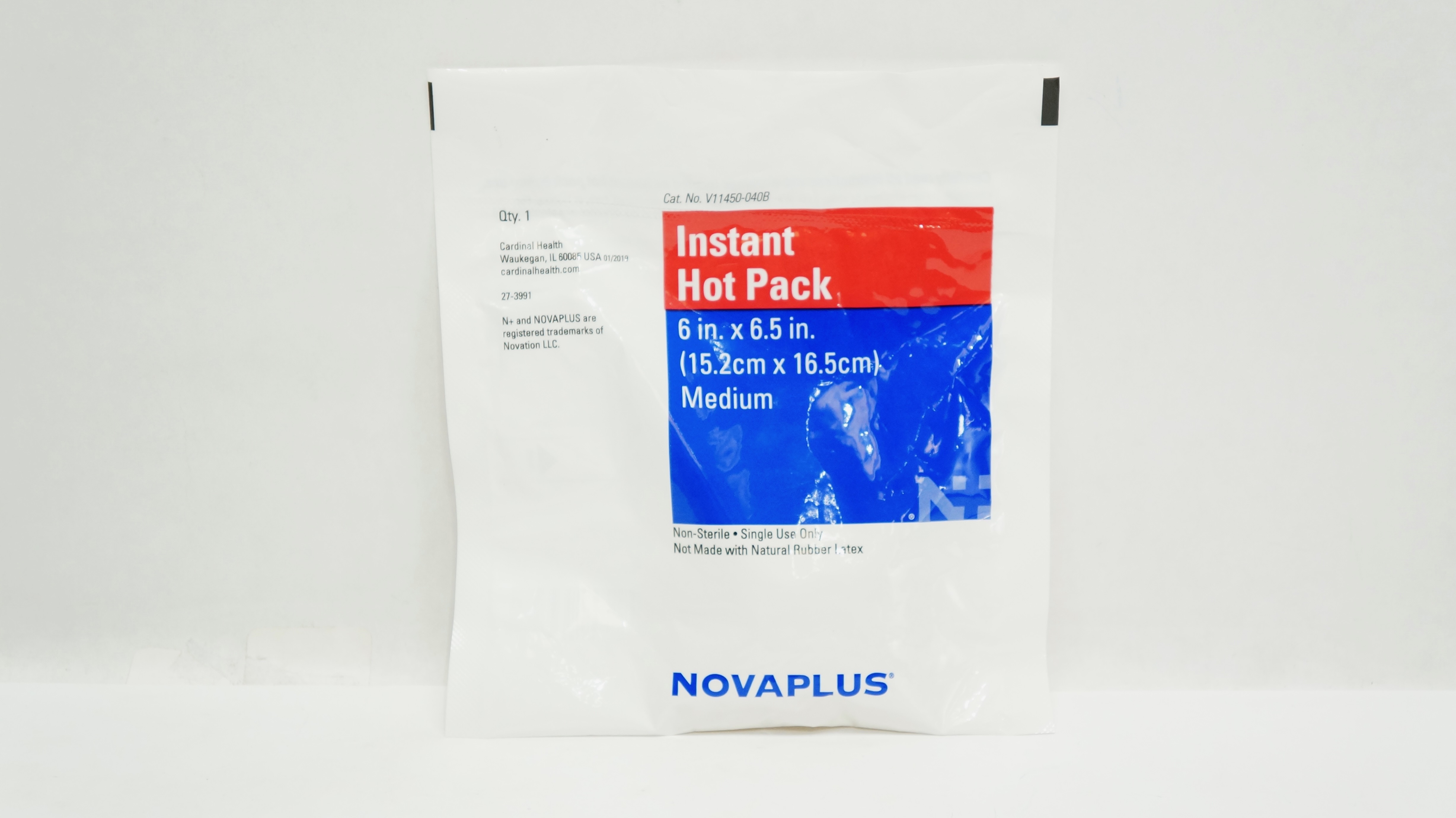 Cardinal Health V11450-040B Novaplus Instant Hot Pack, Medium 6inch x 6.5inch