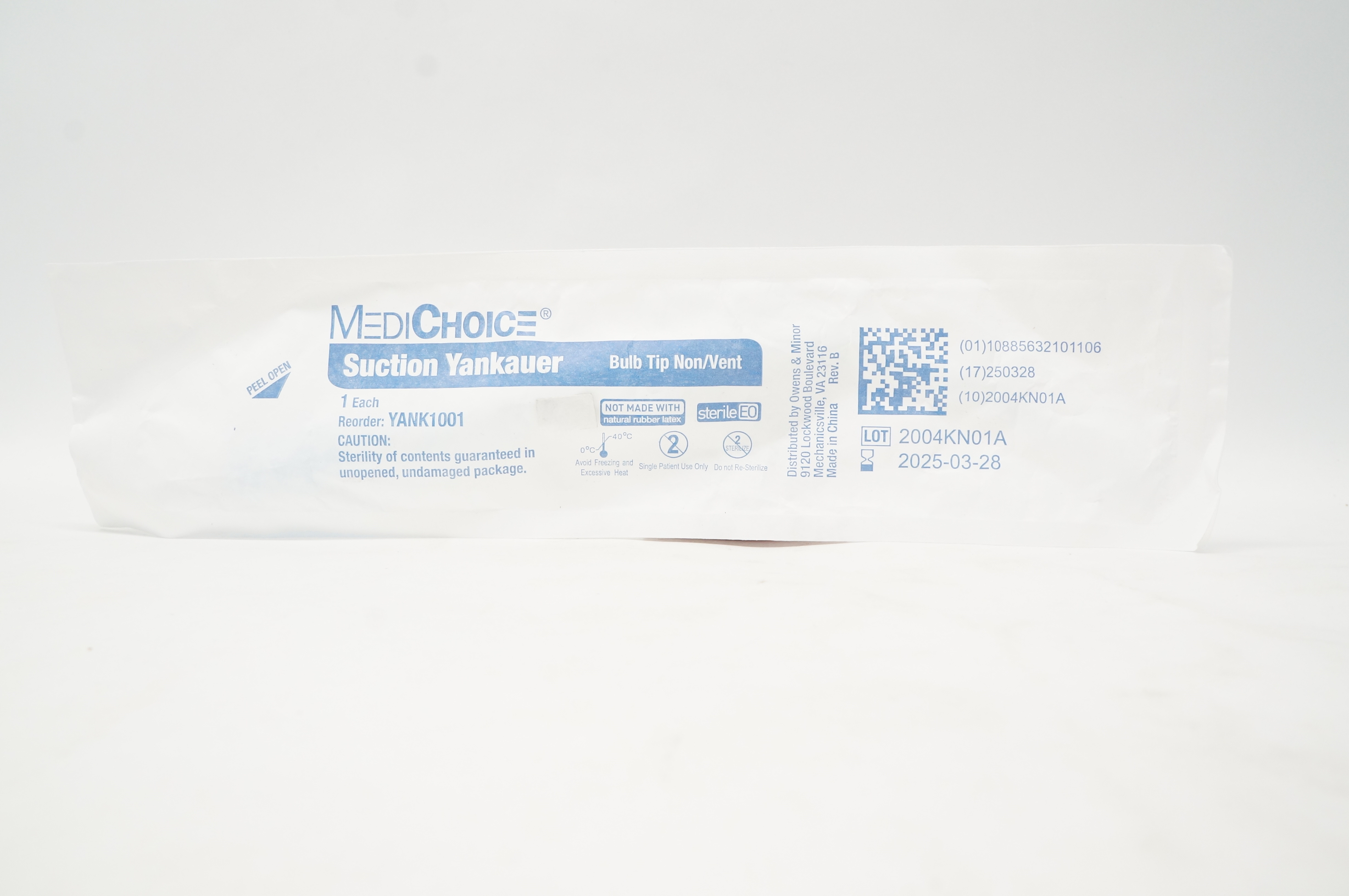 MediChoice YANK1001 Suction Yankauer Bulb Tip Non-Vent