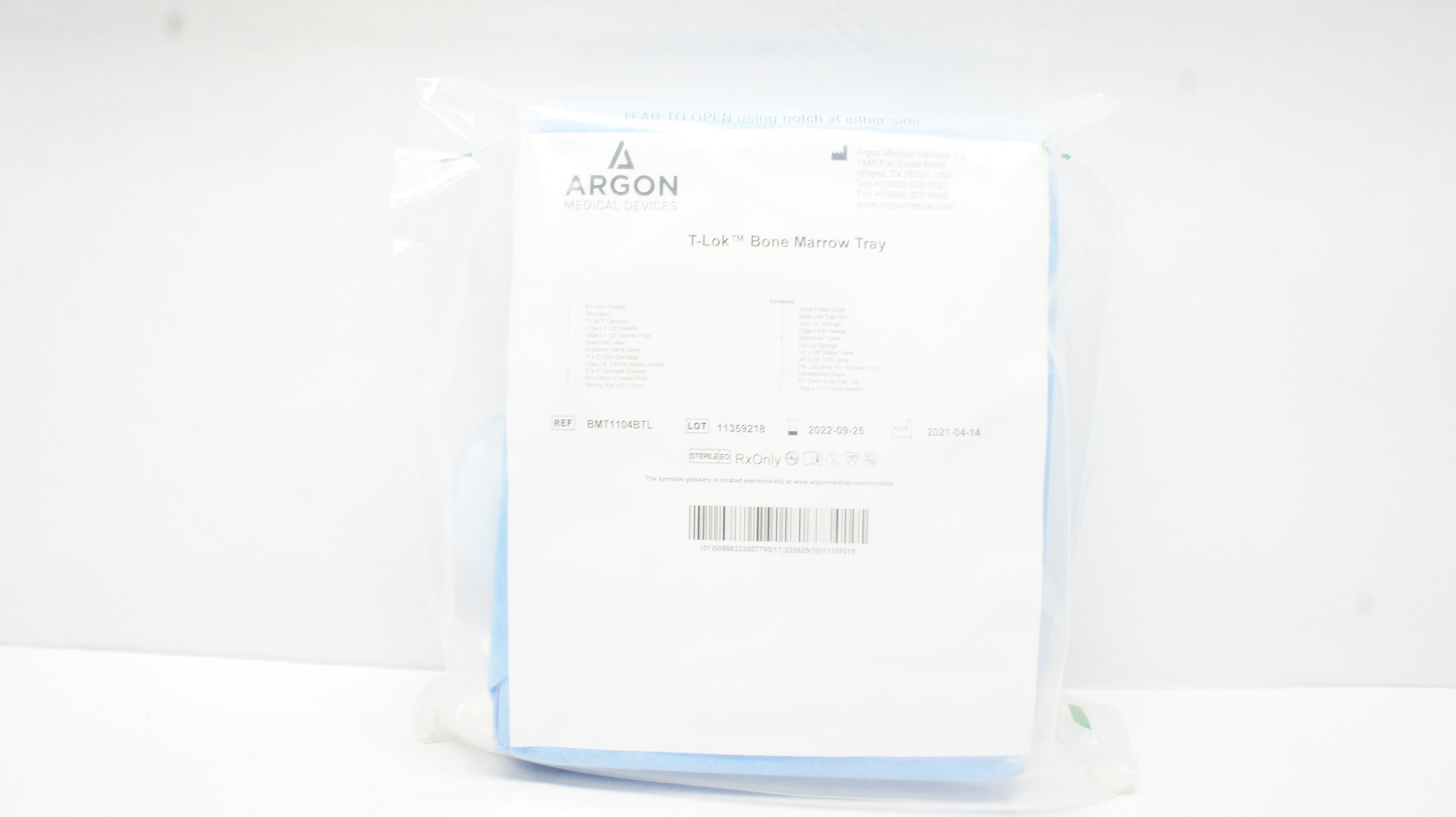 Argon BMT1104BTL T-Lok Bone Marrow Tray (x)