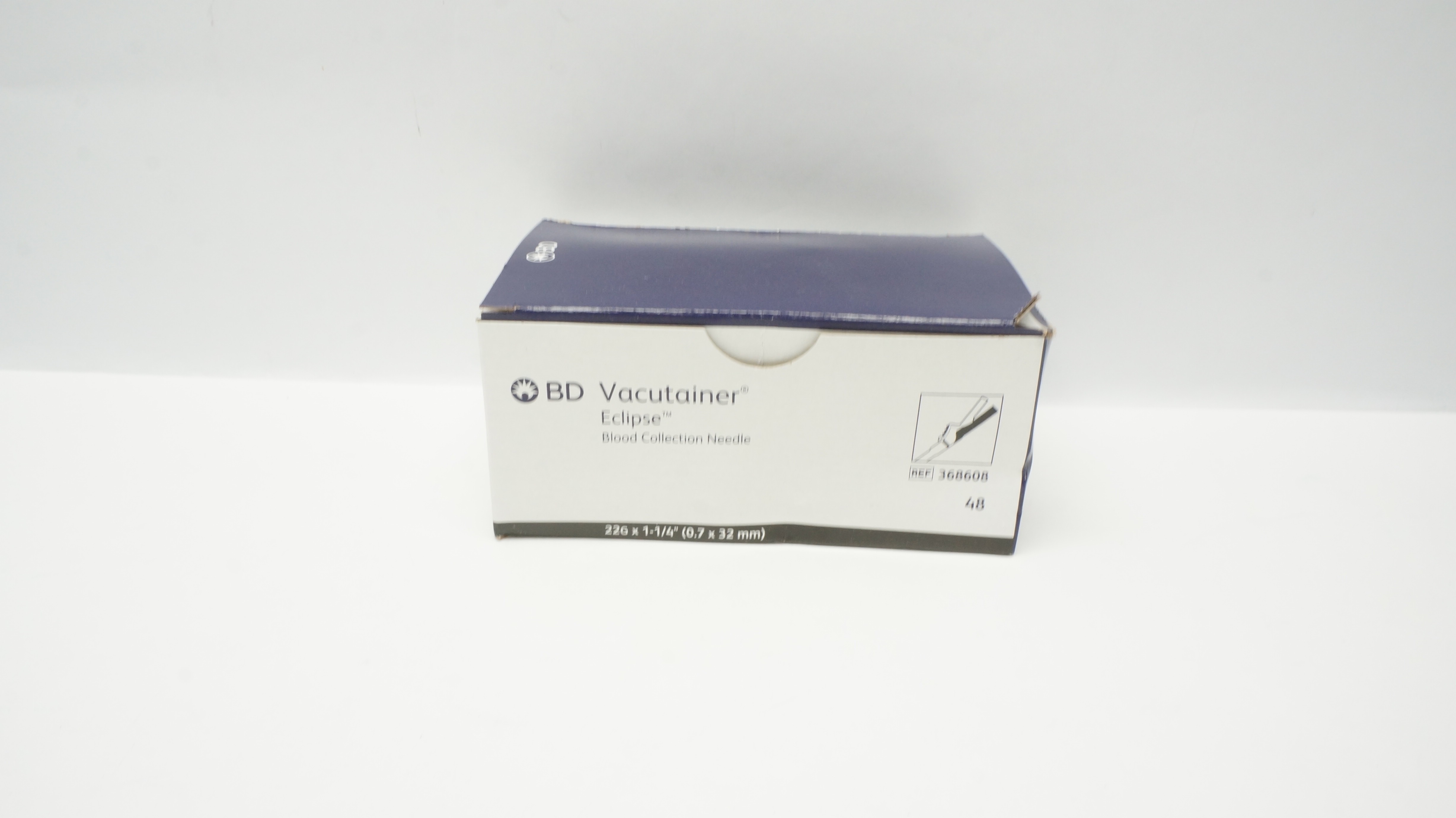 BD 368608 Vacutainer Eclipse Blood Collection Ndle 22G x 1-1/4inch - Box of 46