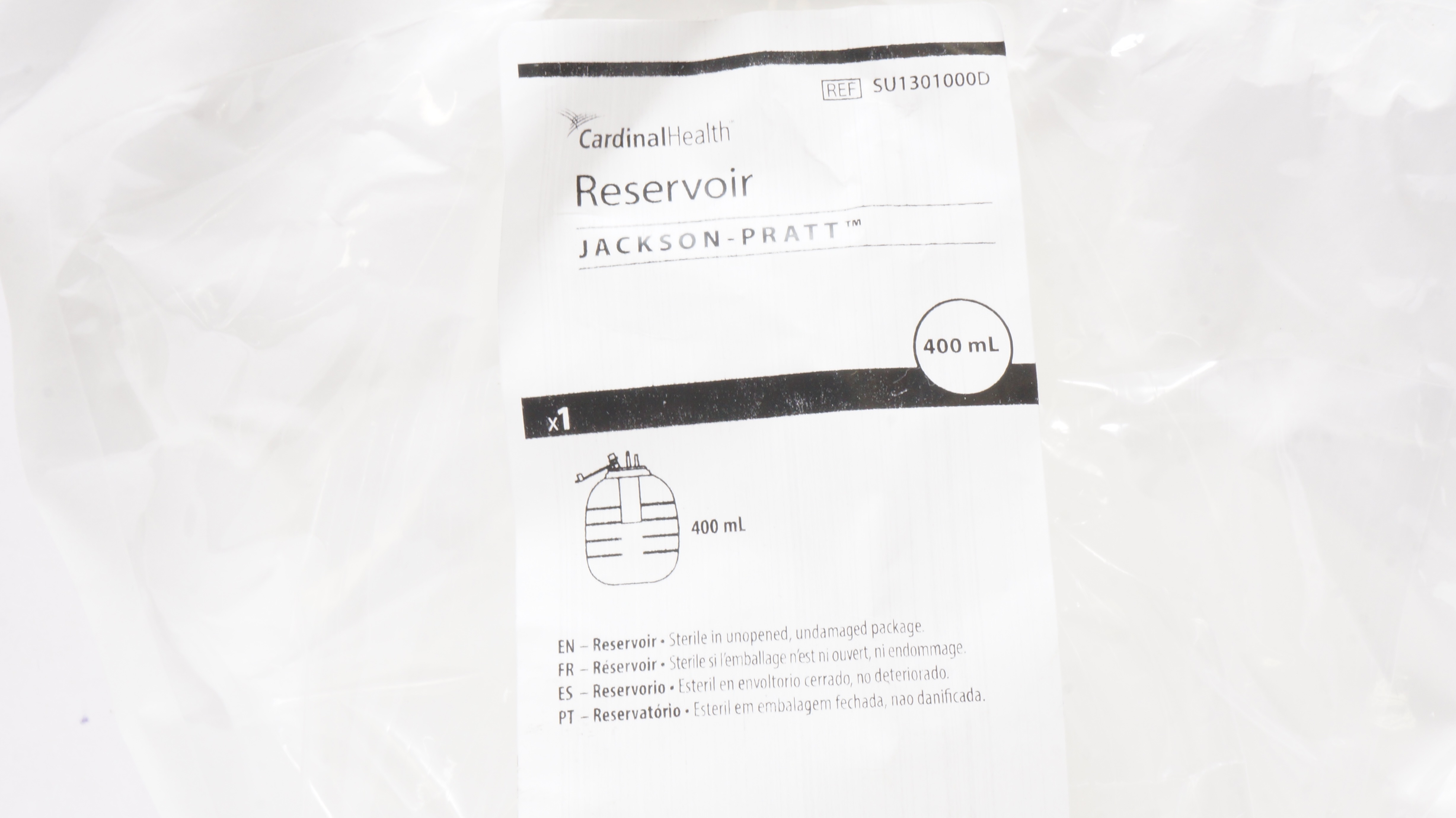 Cardinal Health SU1301000D Jackson-Pratt Reservoir 400mL