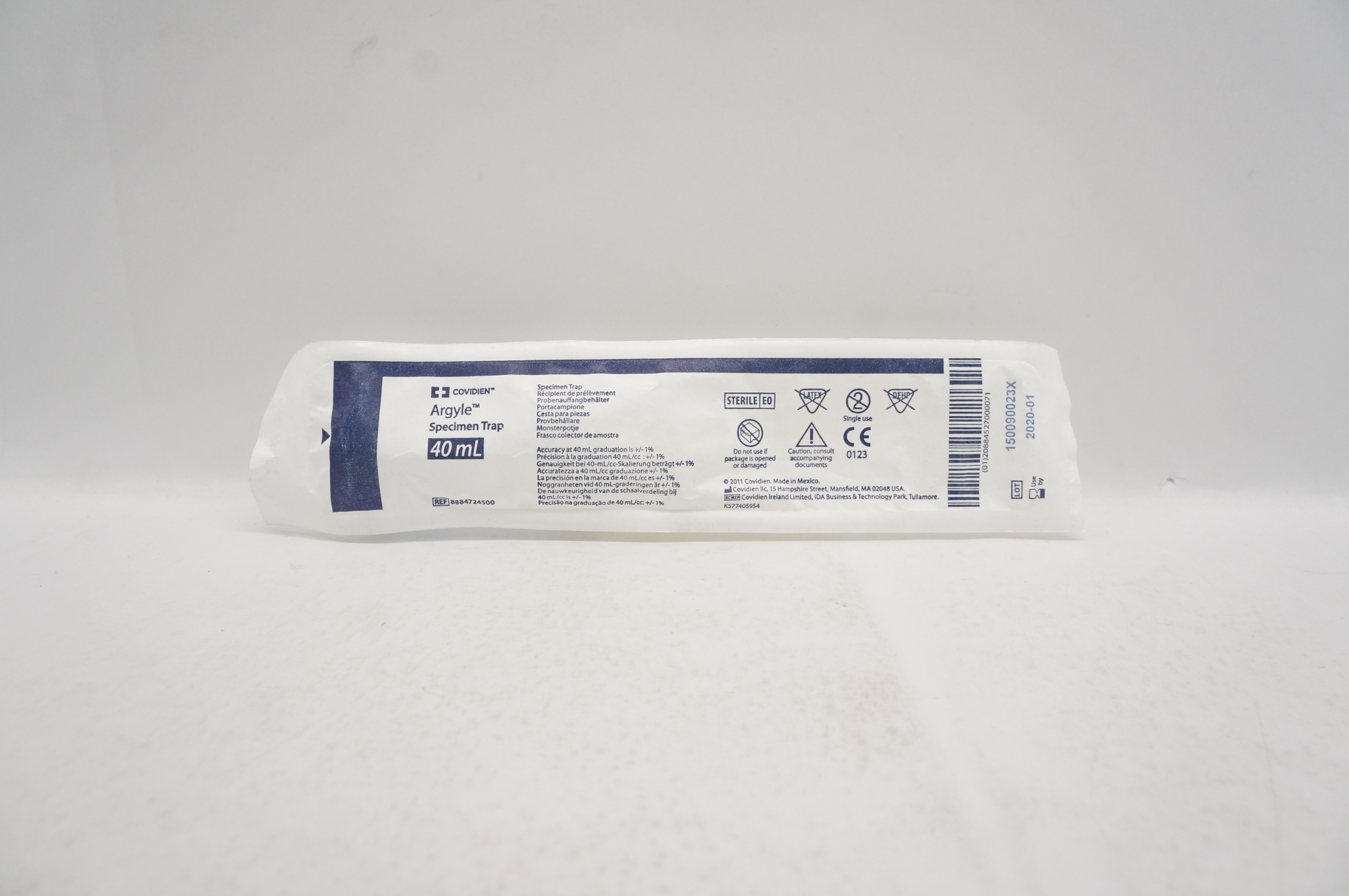 Covidien 8884724500 Argyle Specimen Trap 40mL (x)