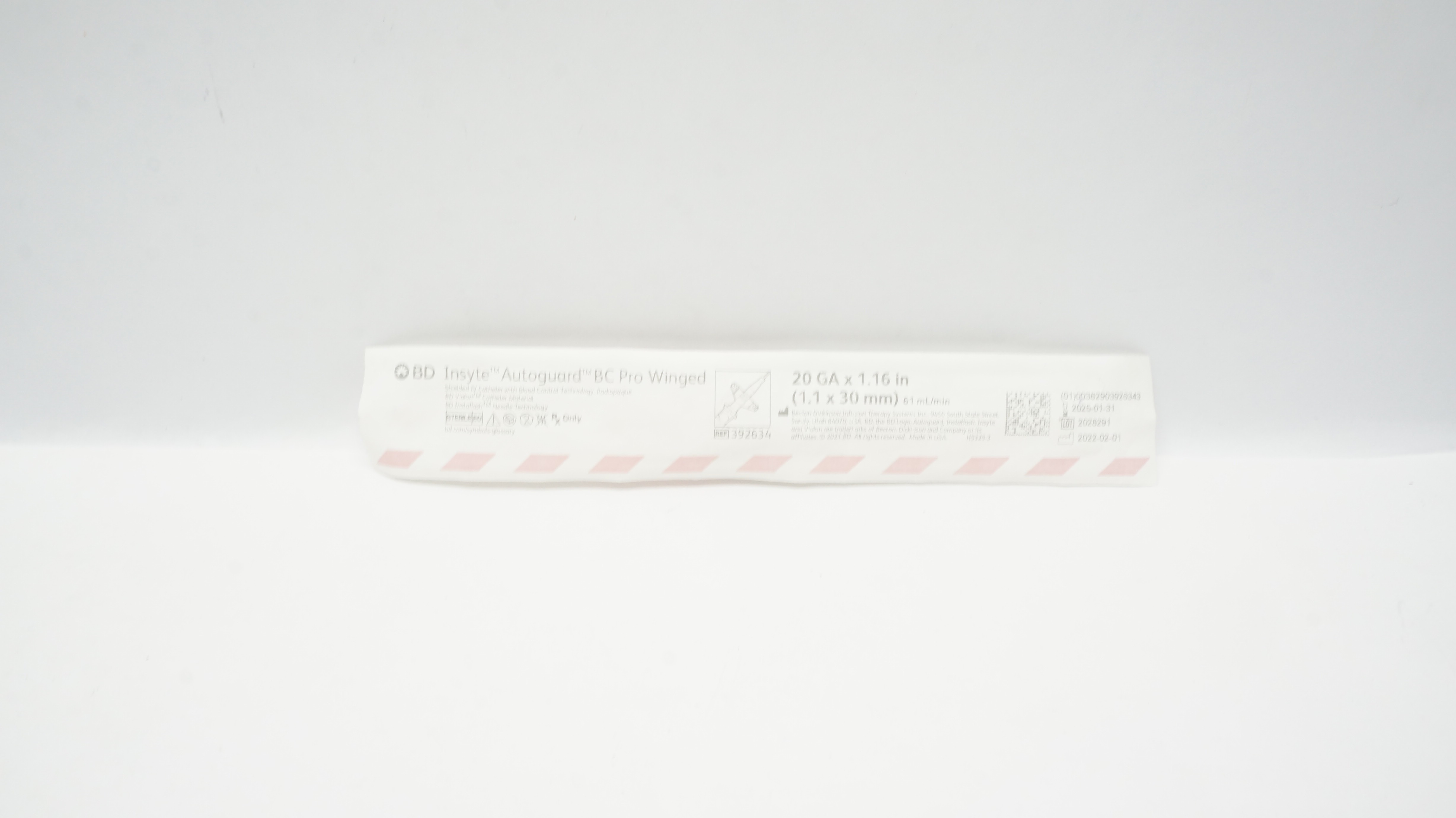 BD 392634 Insyte Autoguard Catheter Device Anti-Stick 20Ga x 1.16In, 61ml/min(x)