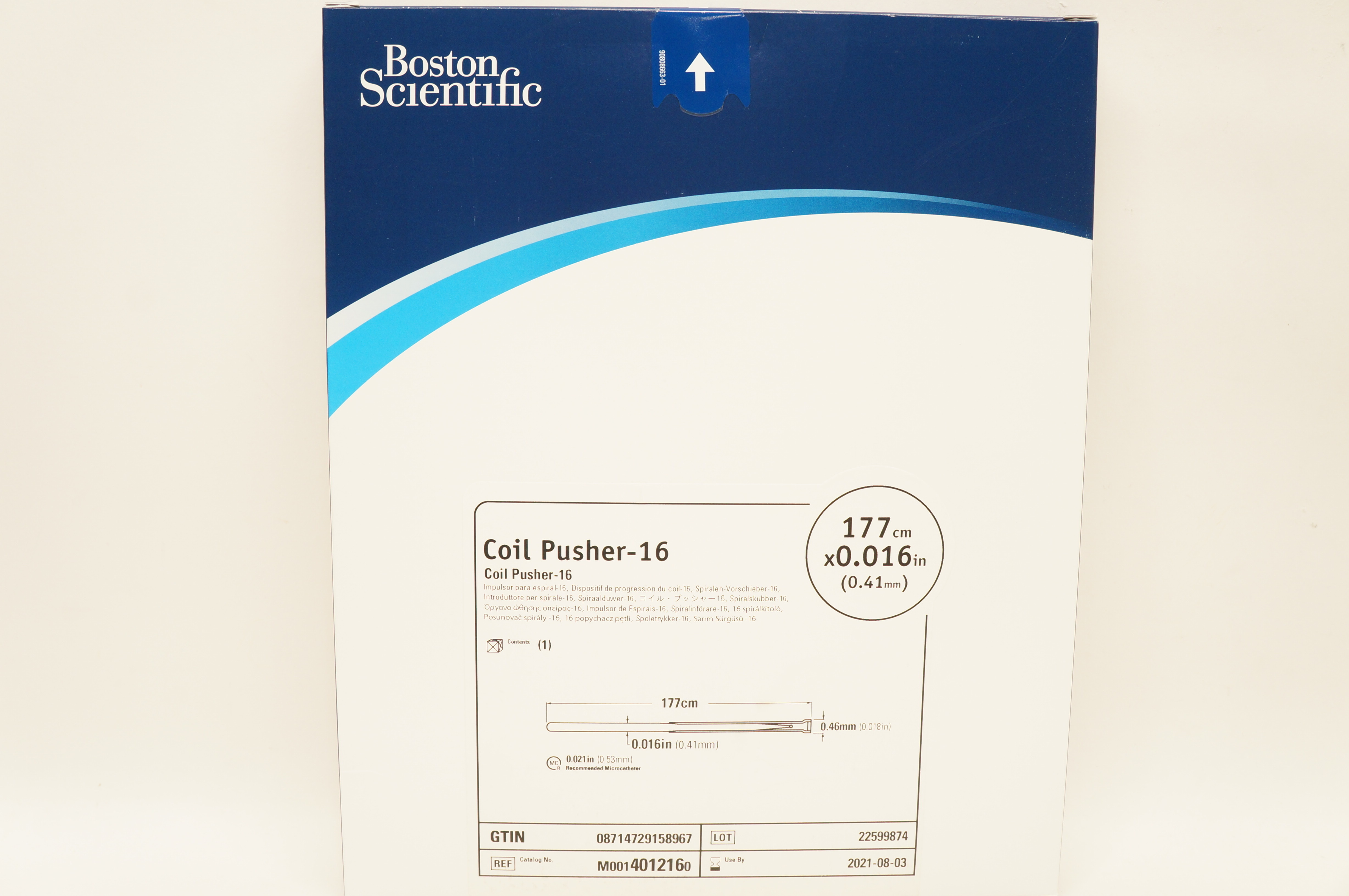Boston Scientific 401216 Coil Pusher-16 177cm x 0.016 inch (x)