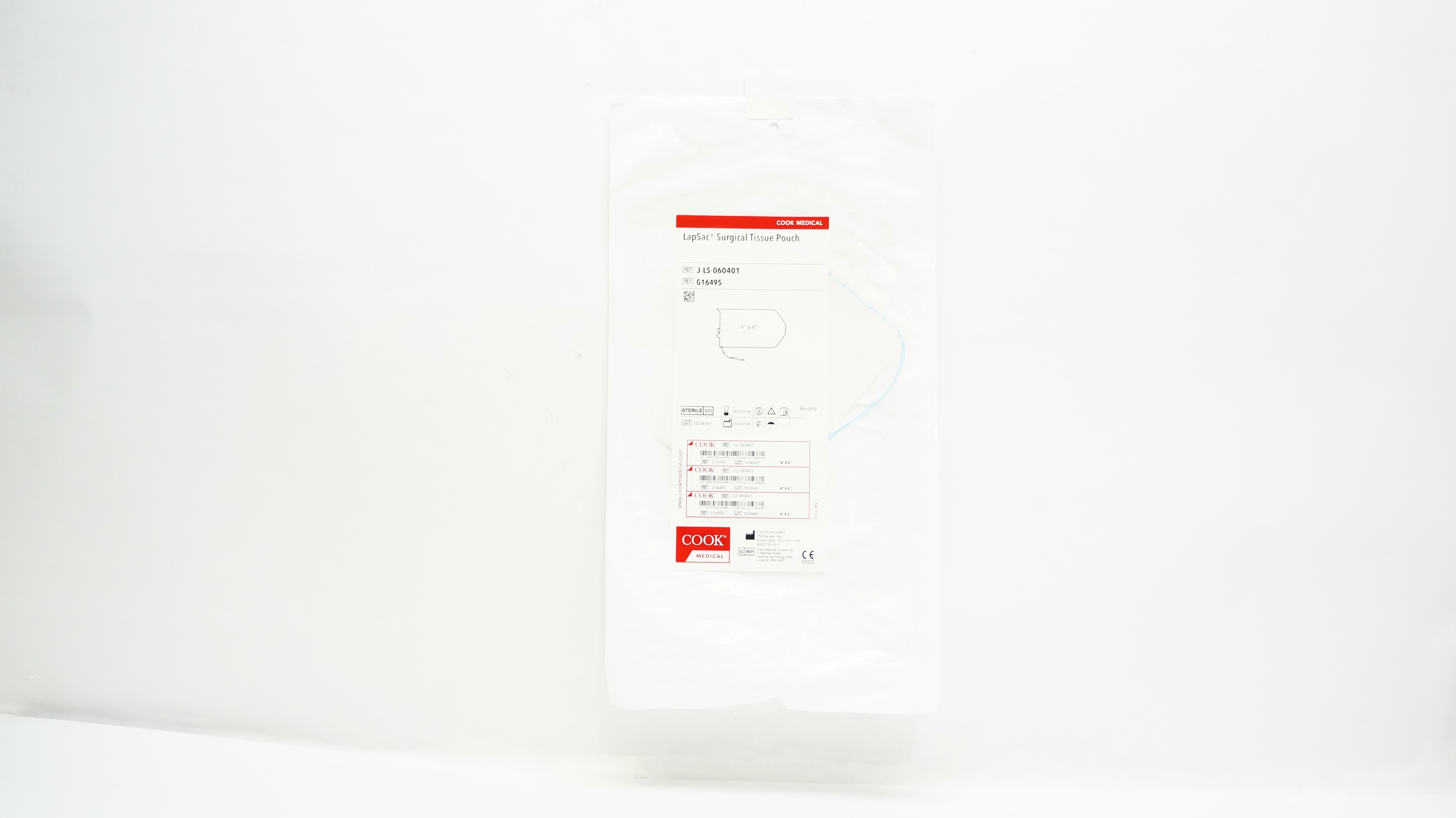 Cook Medical G16495 LapSac Surgical Tissue Pouch 4inch x 6inch (x)