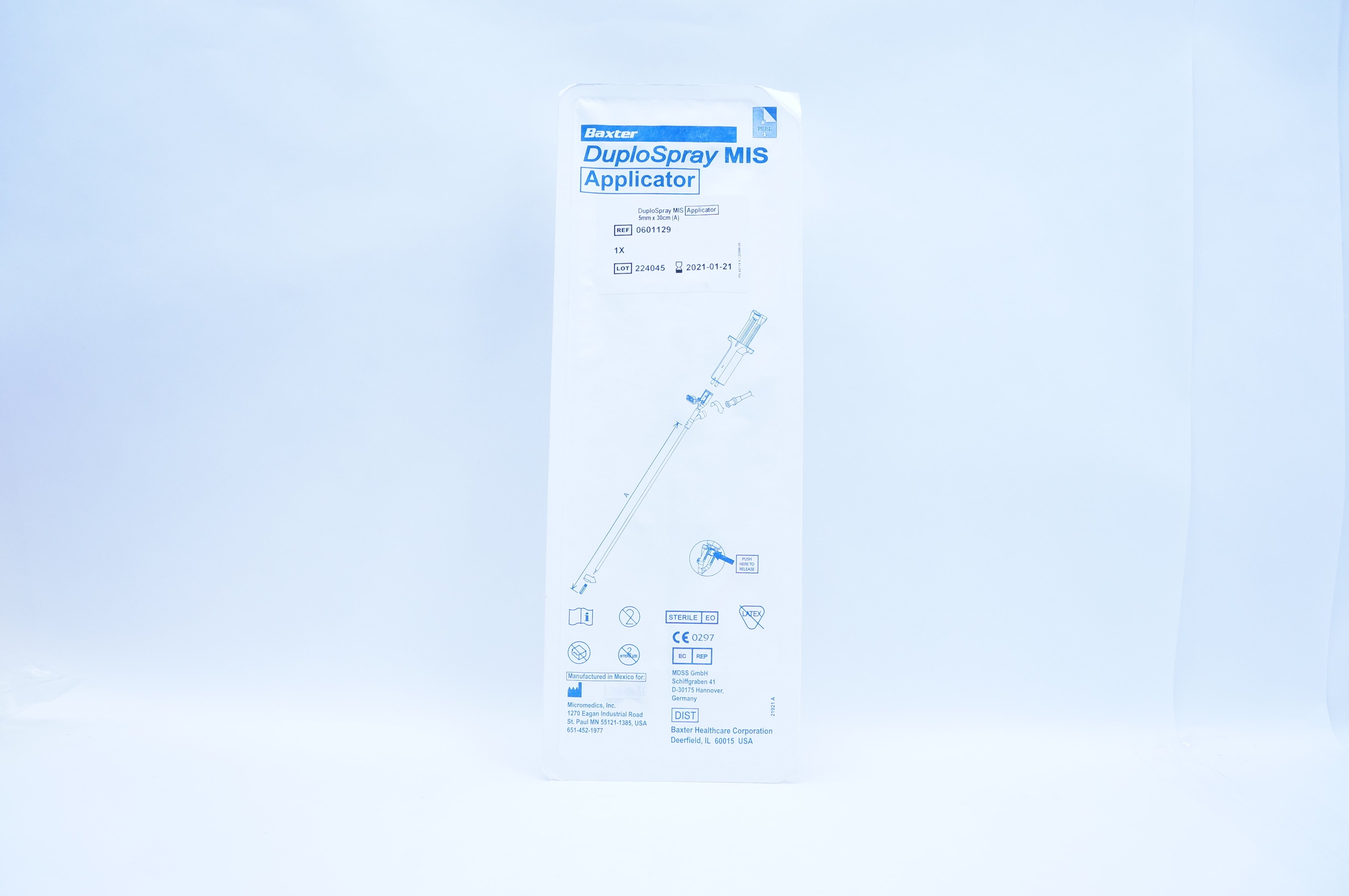 Baxter 0601129 Micromedics DuploSpray MIS Applicator 5mm x 30cm (x)