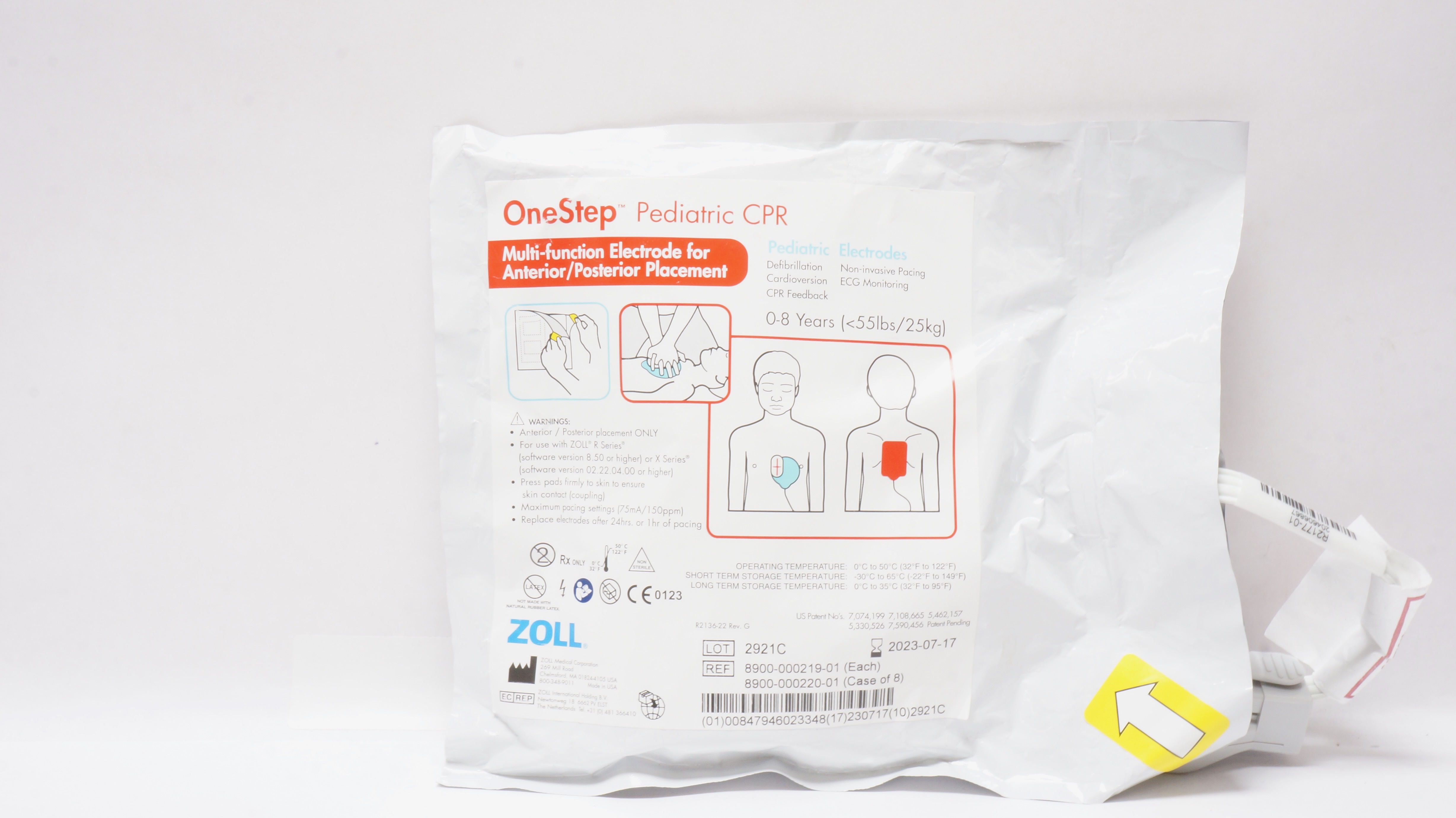 Zoll 8900-000219-01 OneStep Pediatric CPR 0-8 Years