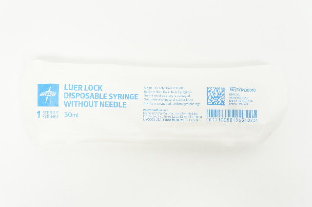Medline SYR130010 Luer Lock Syringe Without Ndle 30ml