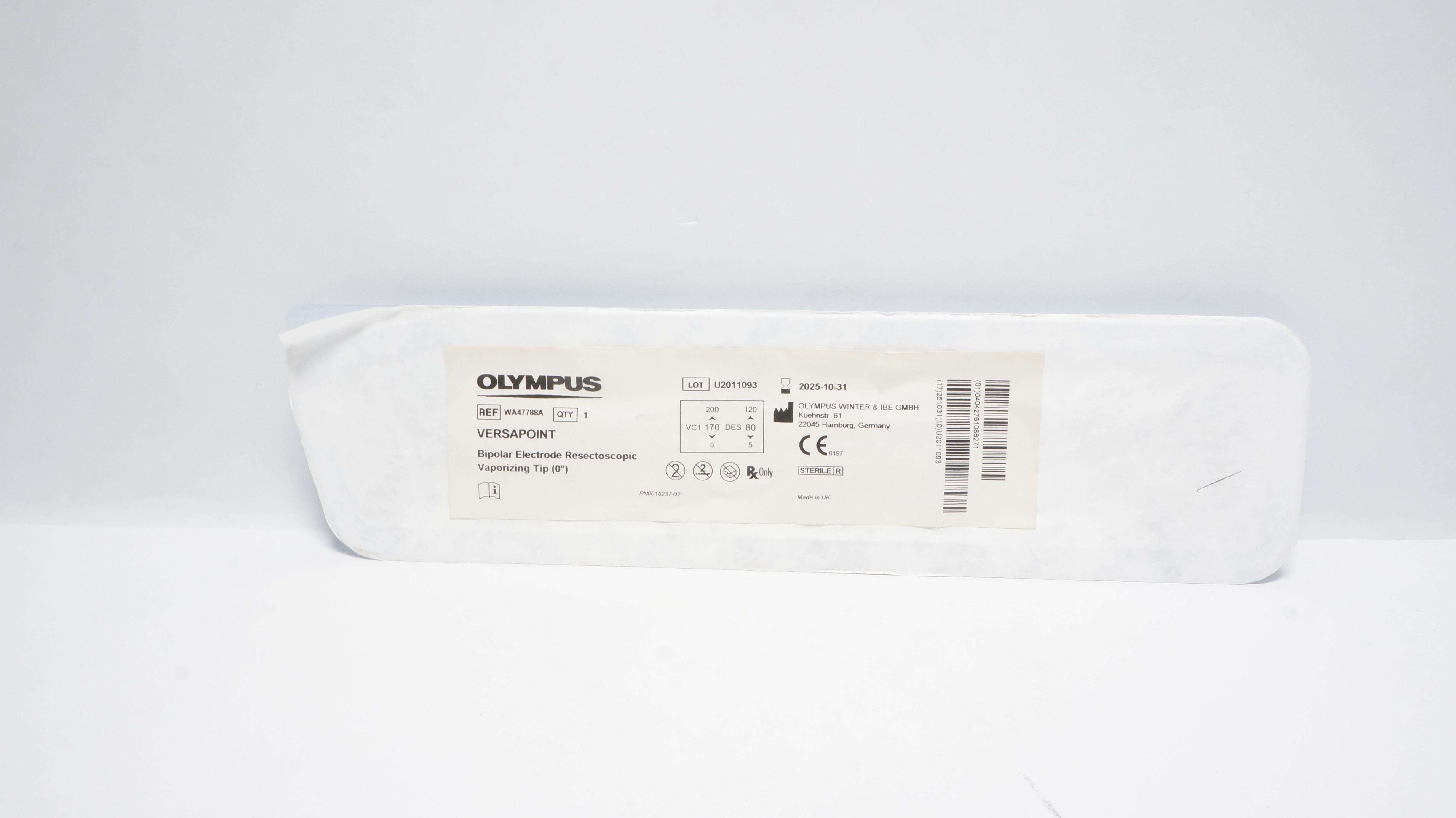 Olympus WA47788A Versapoint Bipolar Electrode Resectoscopic, Vaporizing Tip  (x)