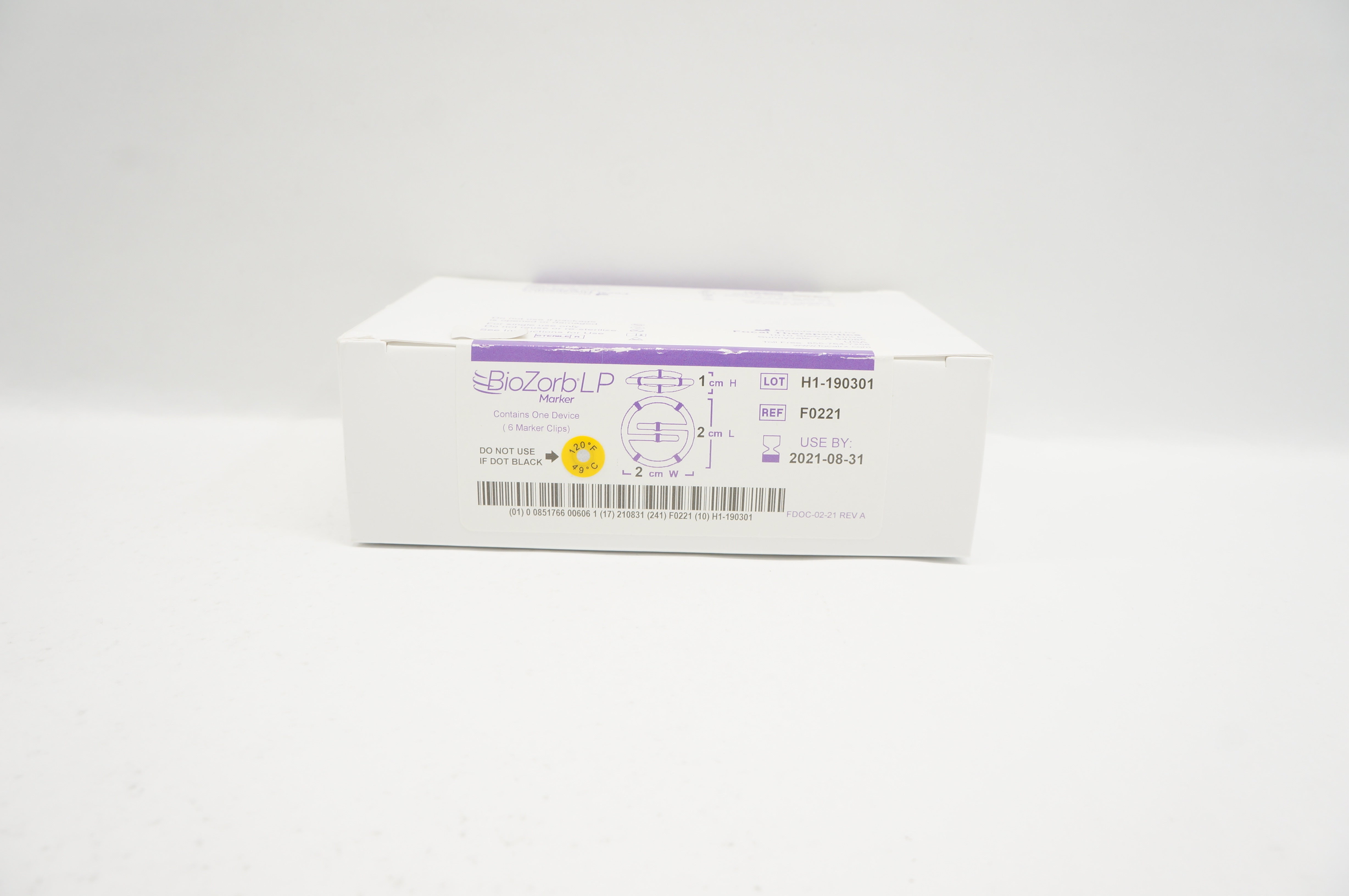 Focal F0221 BioZorb LP Bio-Absorbable Marker 2cm x 2cm x 1cm - Box of 6 (x)
