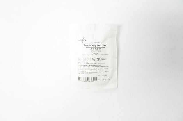 Medline NONFB100 Anti-Fog Kit 0.21oz. Solution, Adhesive Backed Sponge