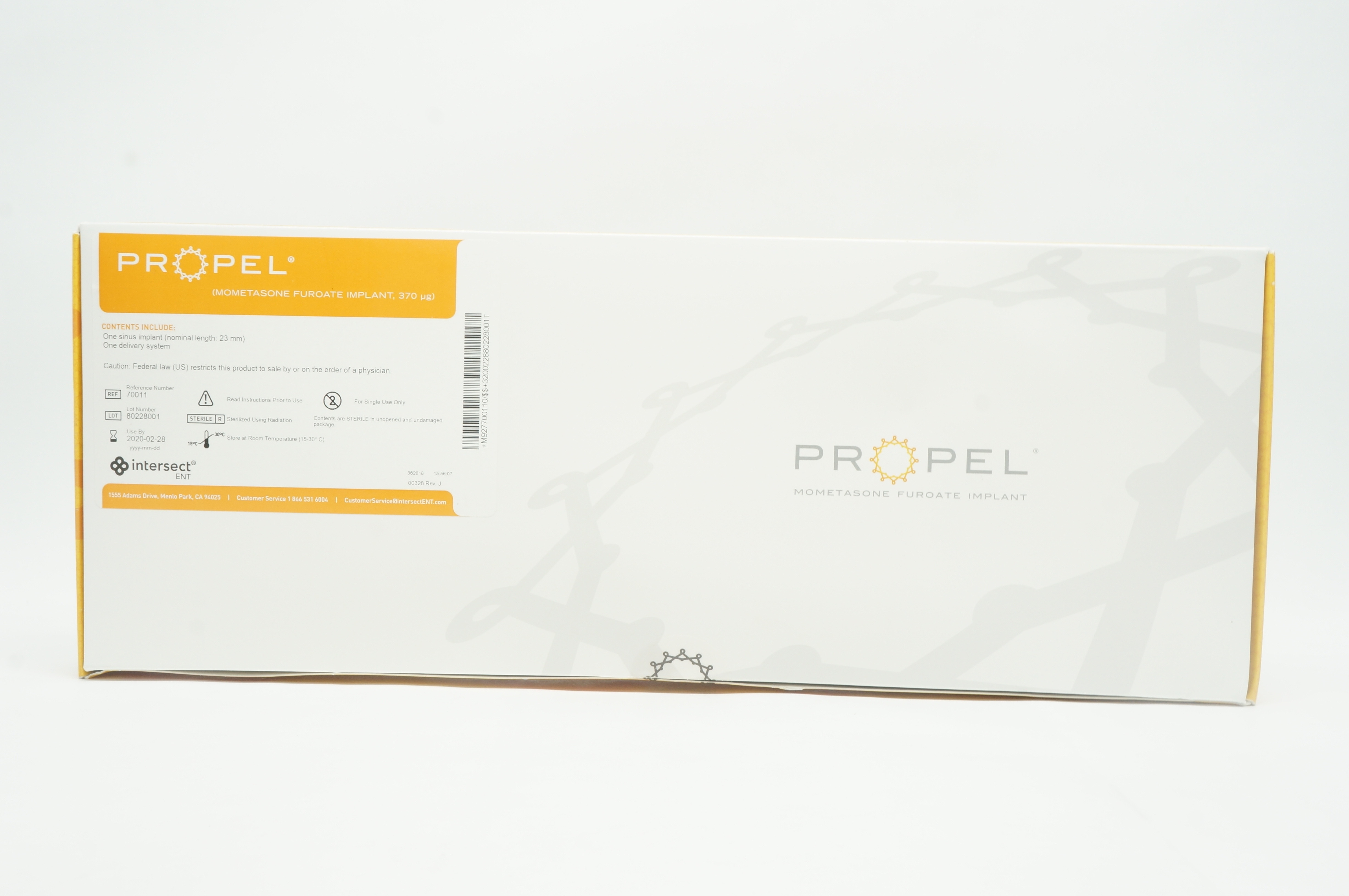 INTERSECT ENT 70011 Propel Sinus Implant 23mm and Delivery System (x)