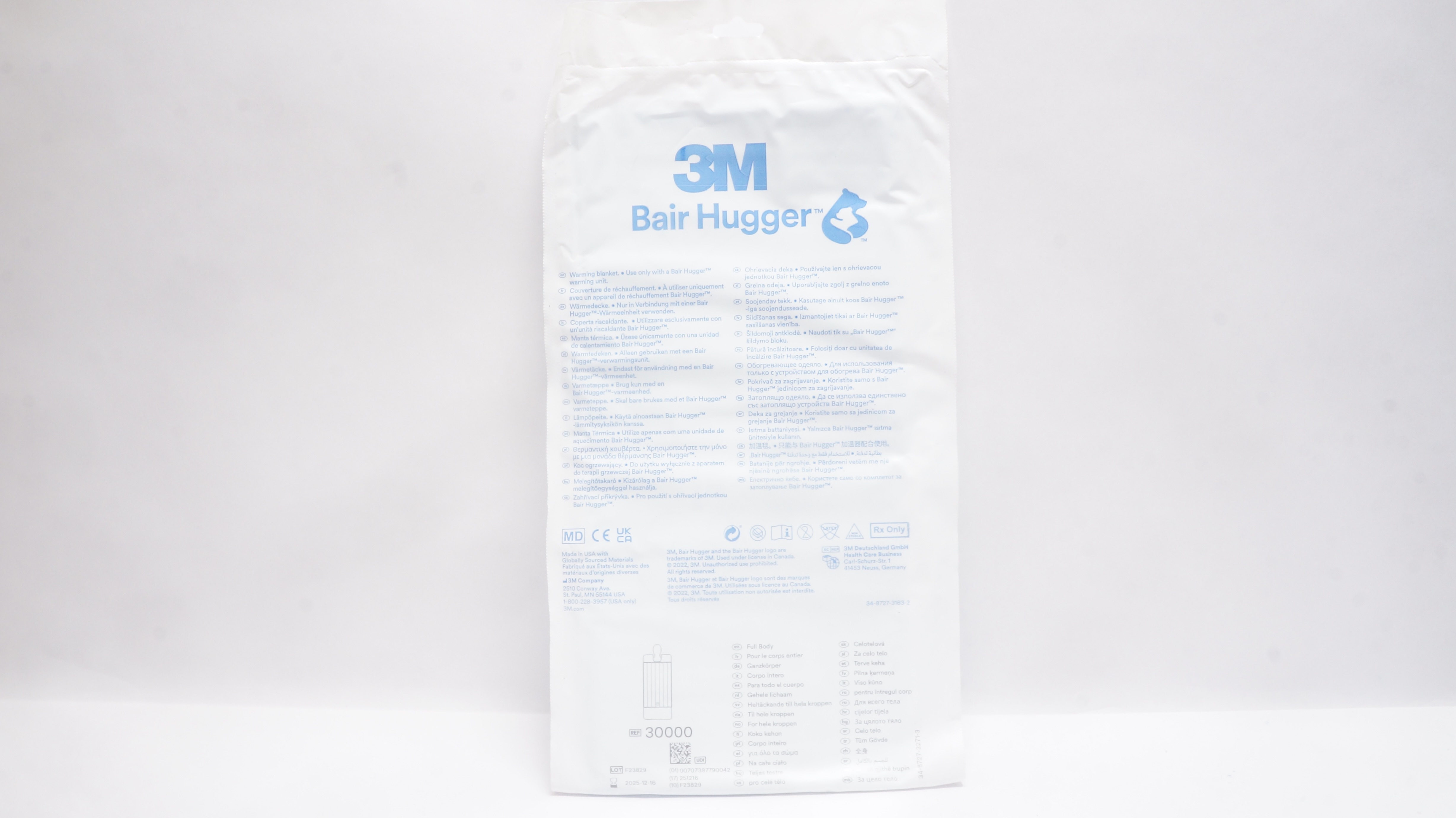 3M 30000 Bair Hugger Adult Underbody Warming Blanket