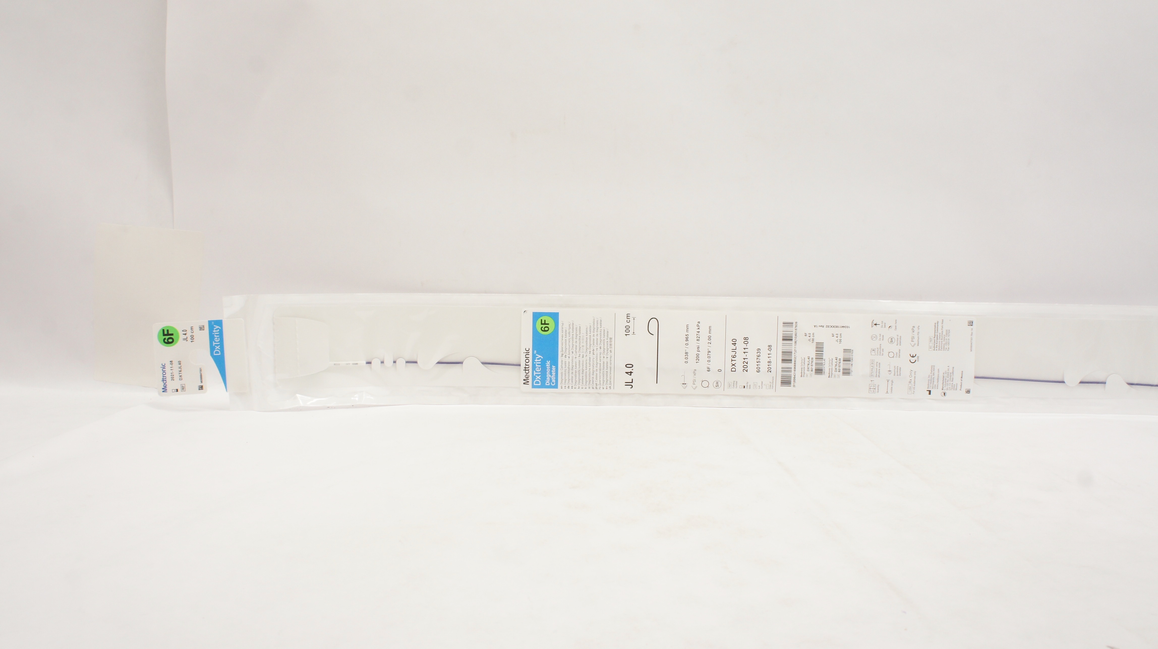 Medtronic DXT6JL40 DxTerity Diagnostic Cath. JL 4.0 6F x 100cm (x)