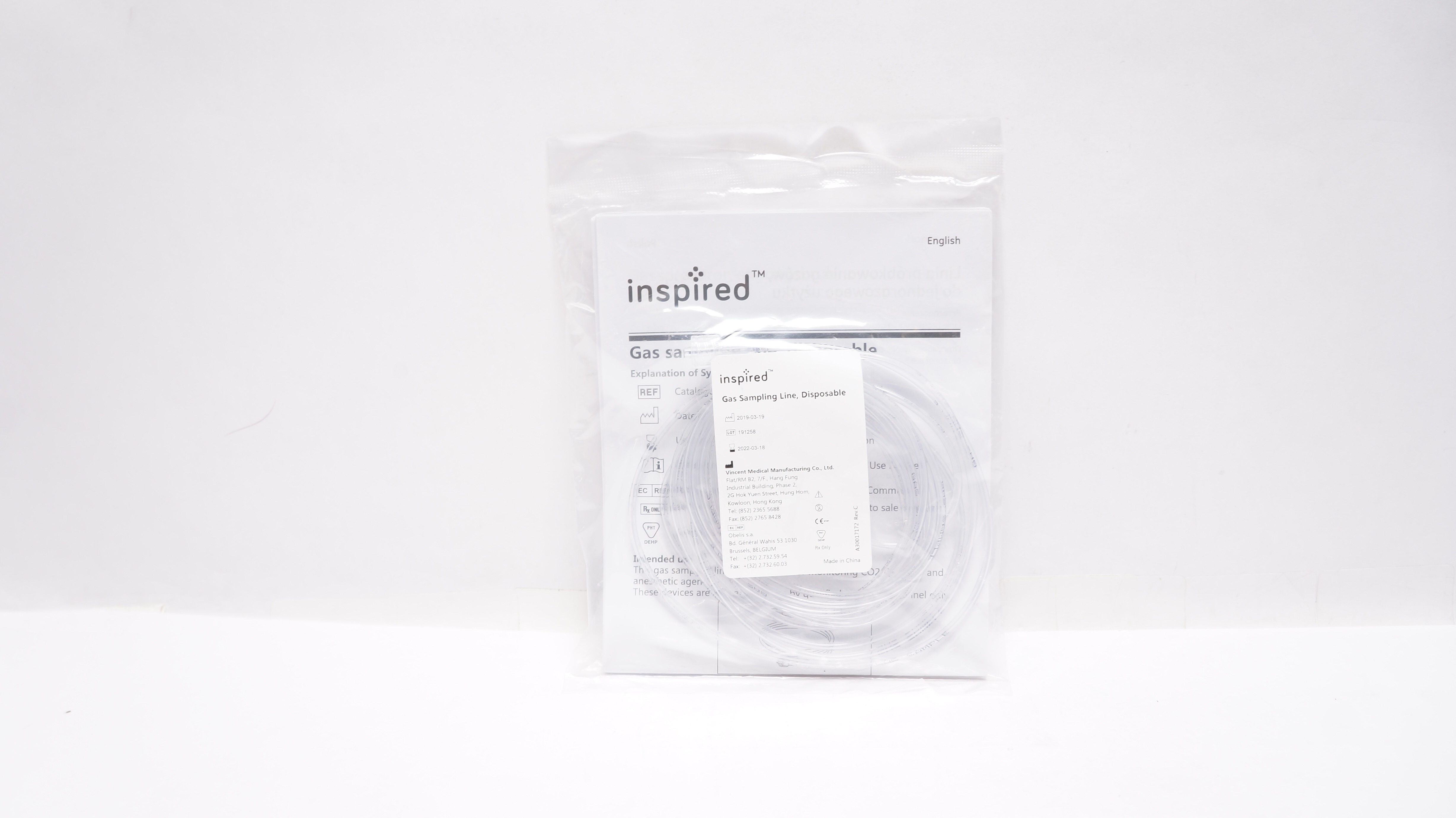 Inspired Medical Gas Sampling Line Disposable (x)