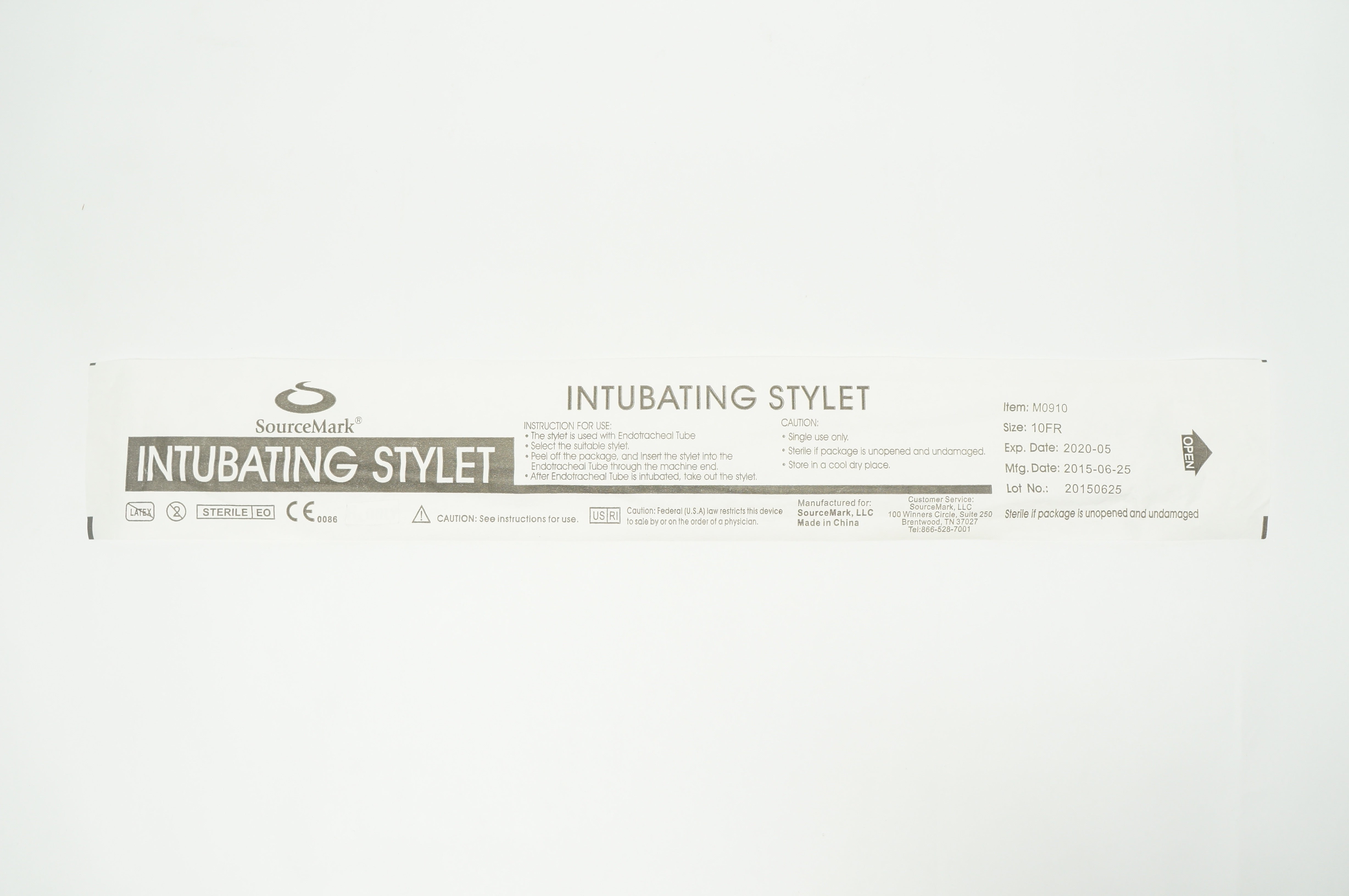 SourceMark M0910 Intubating Stylet 10Fr. (x)