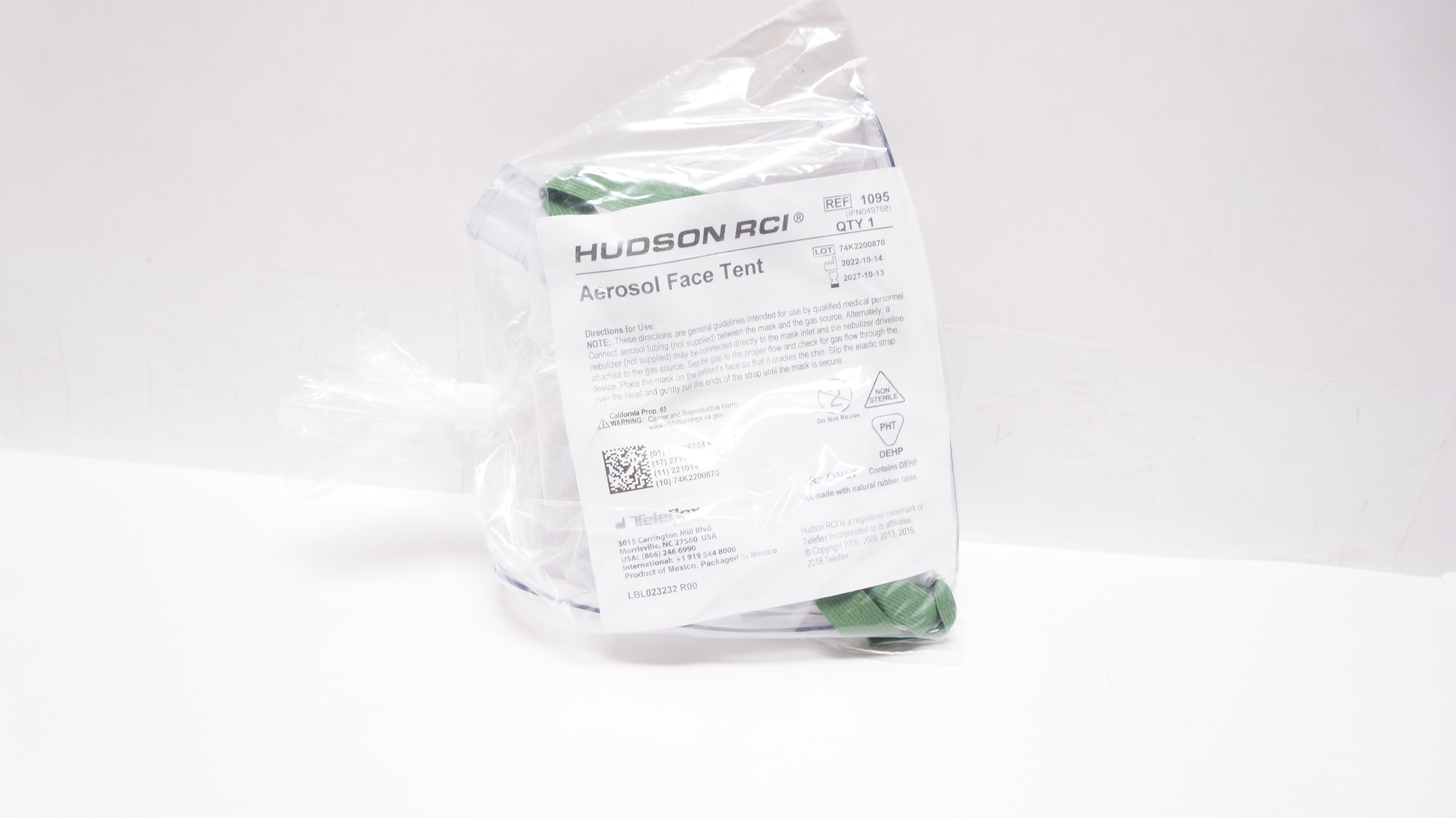 Teleflex 1095 Hudson RCI Aerosol Face Tent