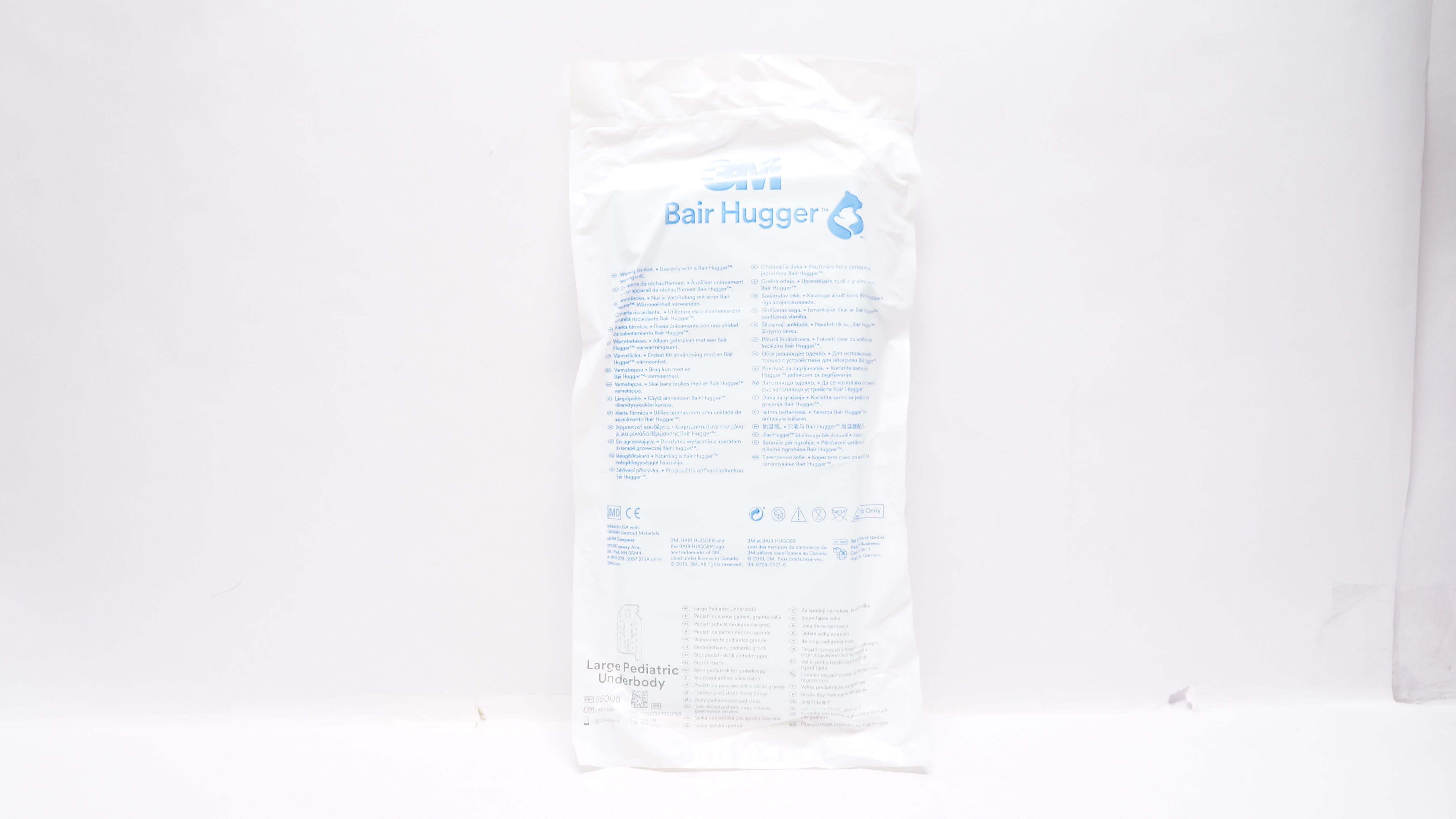3M 55000 Bair Hugger Pediatric Underbody Warming Blanket, Large