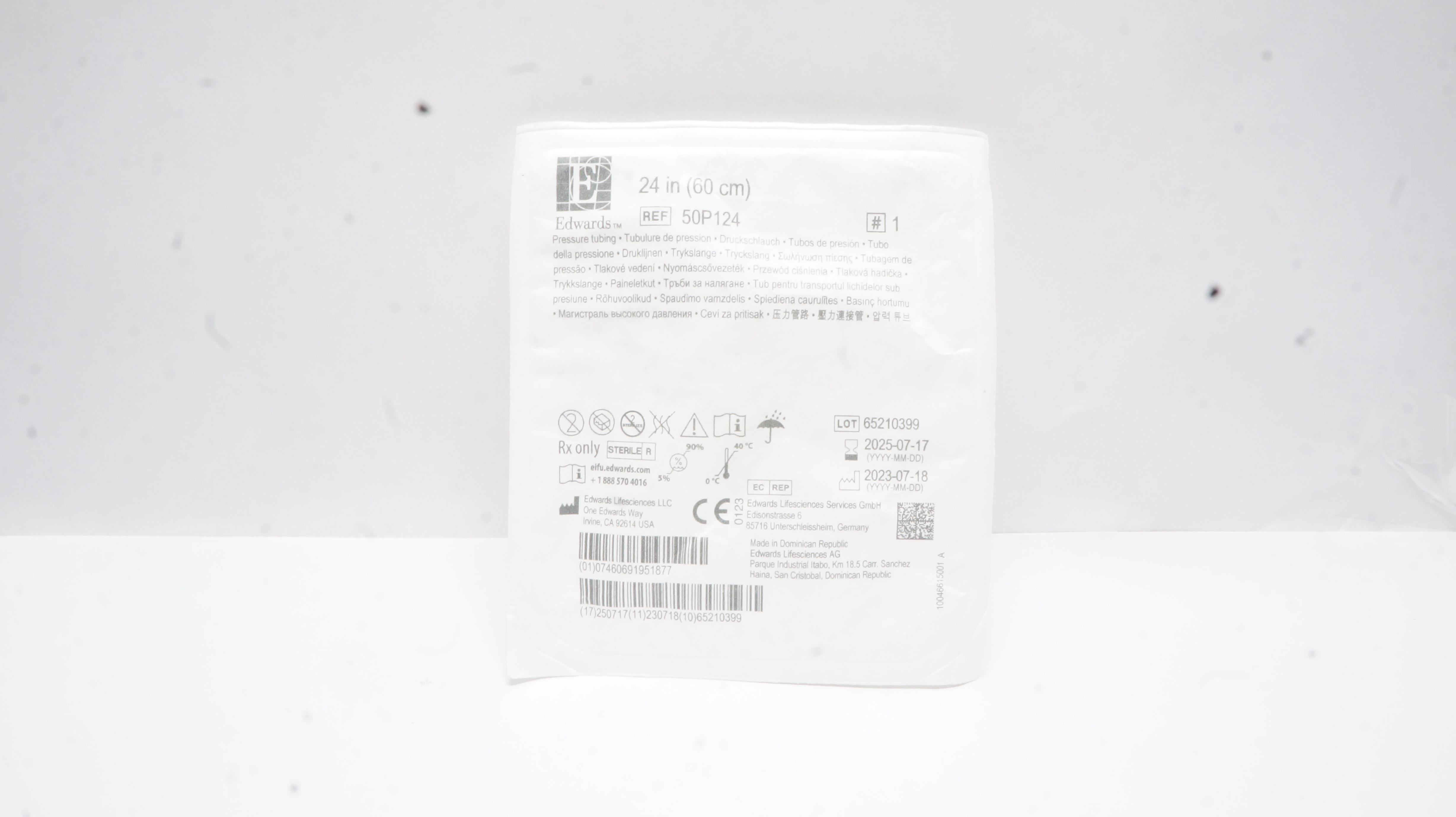 Edwards Lifesciences 50P124 Pressure Tubing 24inch