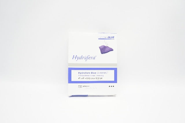 Hydrofera HB4414 Blue Antibacterial Foam Dressing 4inch x 4inch - Box of 10