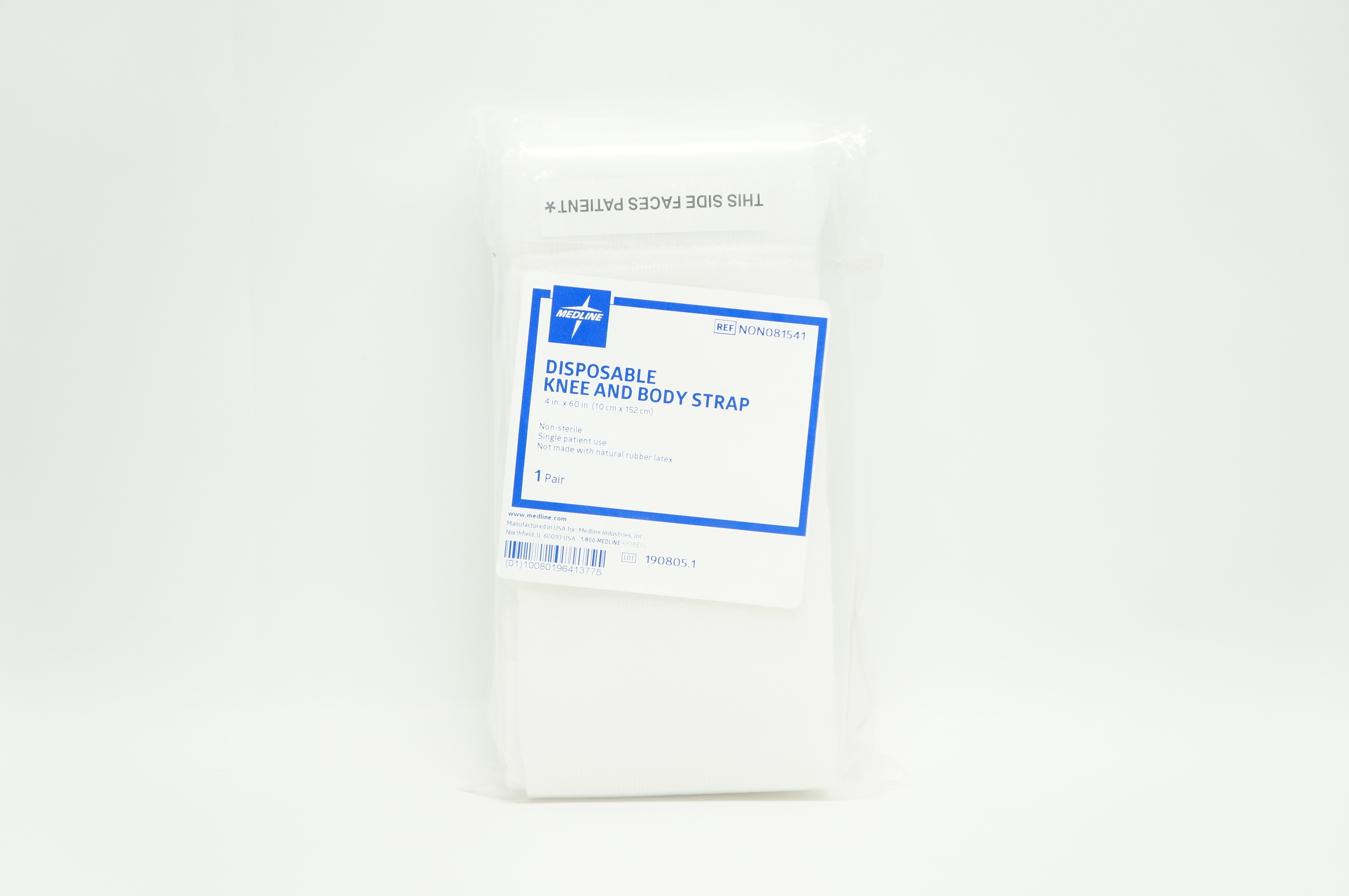 Medline NON081541 Disposable Knee and Body Strap 4inch x 60inch