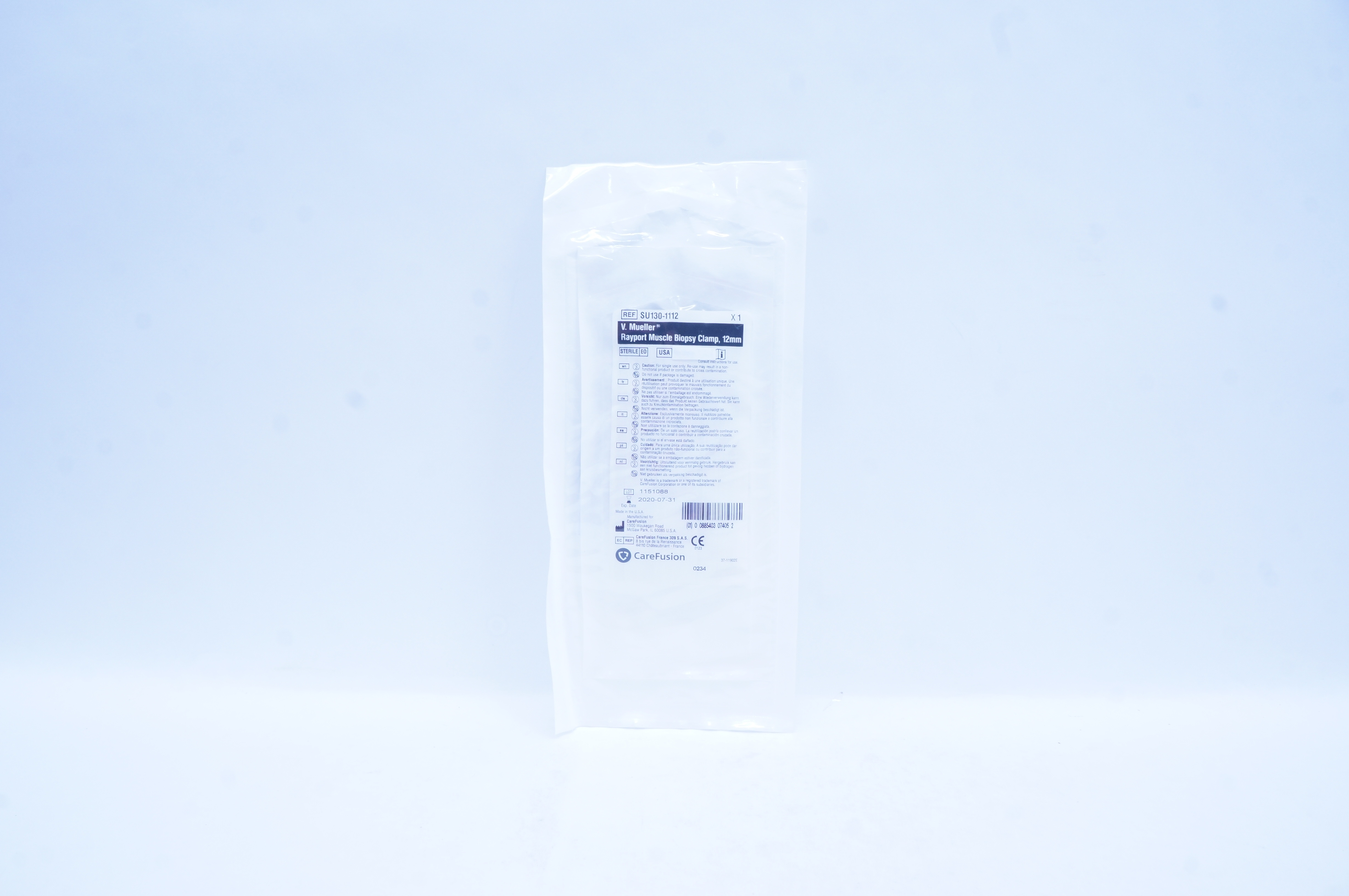 CareFusion SU130-1112 V. Mueller Rayport Muscle Biopsy Clamp, 12mm (x)