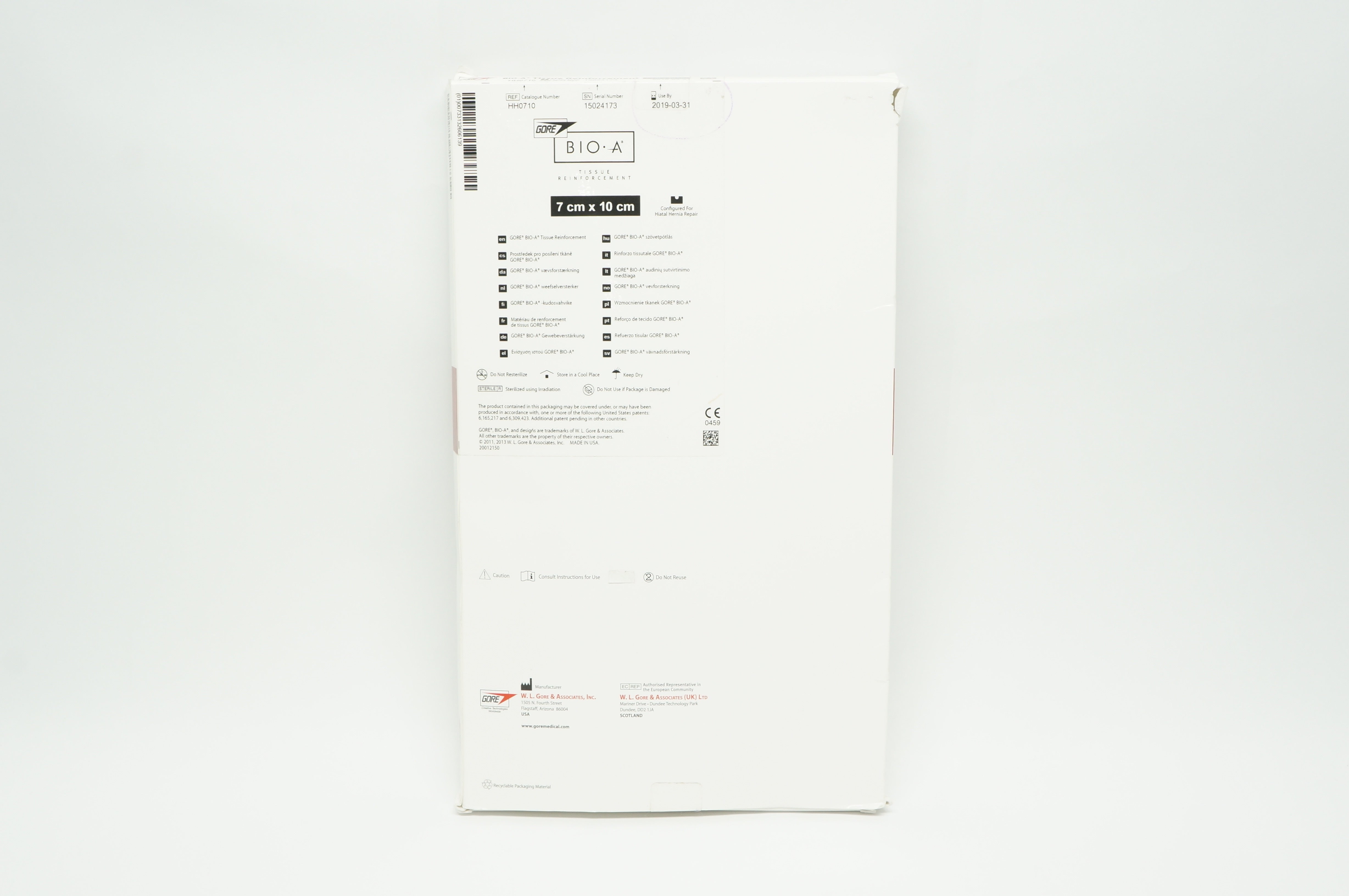 Gore HH0710 Tissue Reinforcement 7cm x 10cm (x)