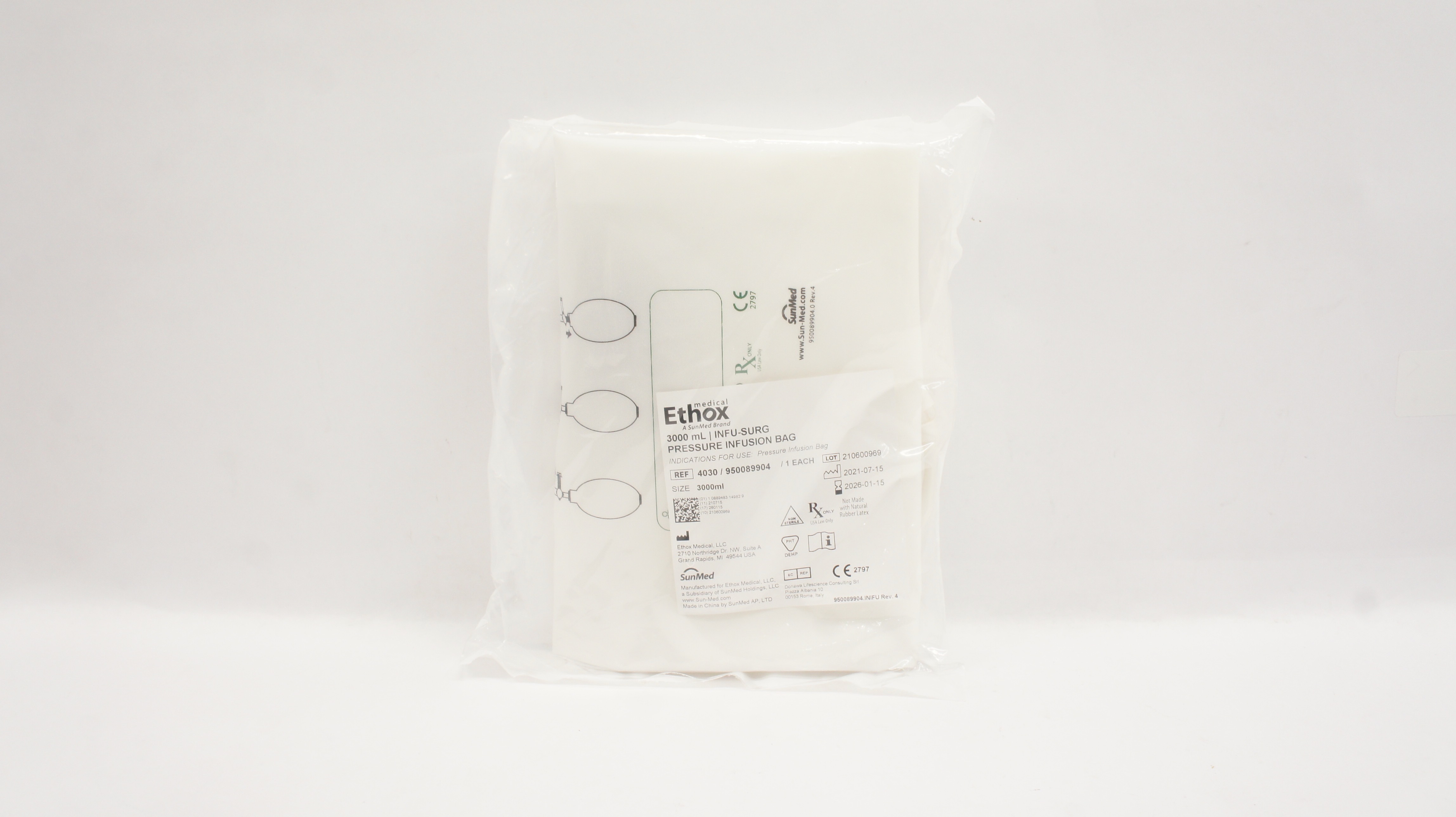 Ethox Medical 4030 / 950089904 Infu-Surg Pressure Infusion Bag 3000mL