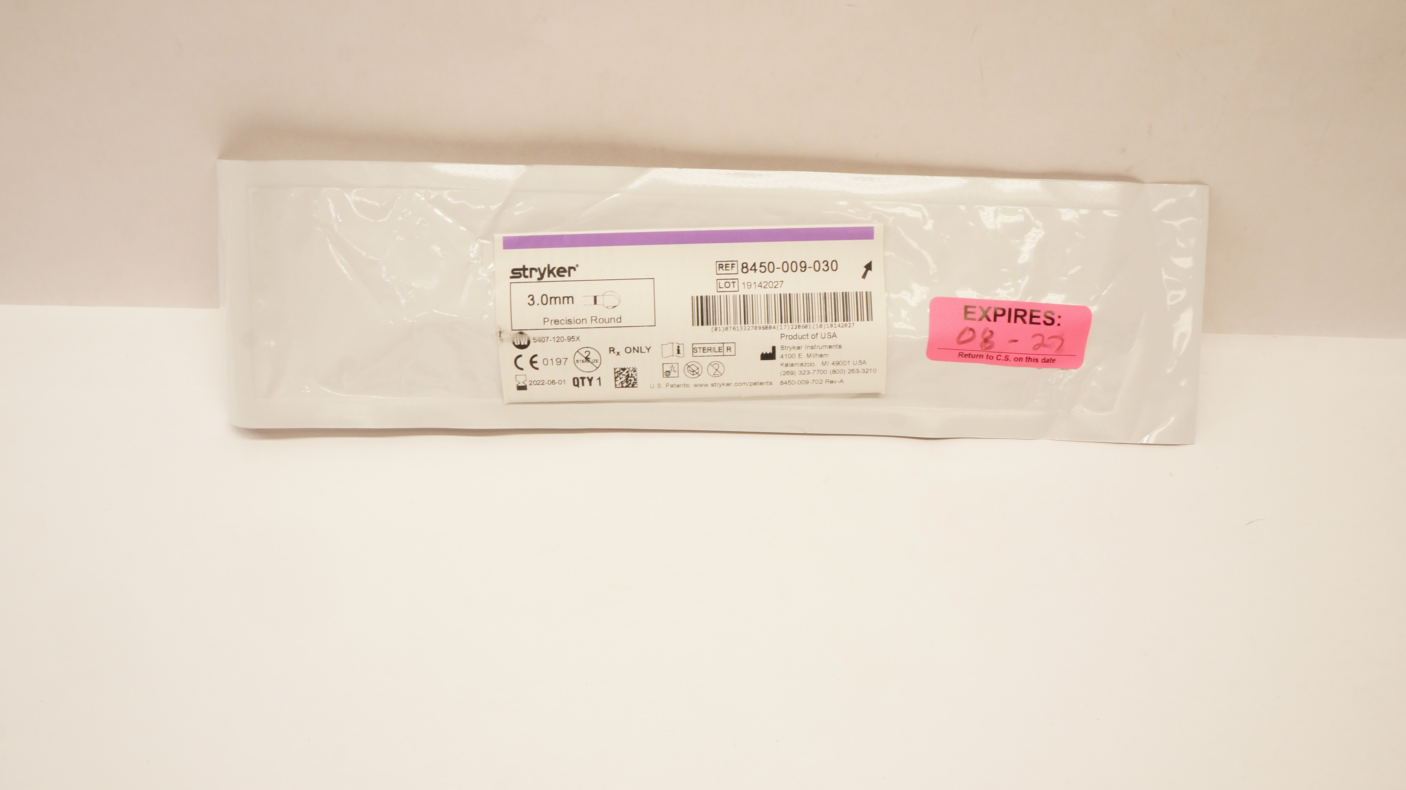 Stryker 8450-009-030 Precision Round 3.0mm (x)