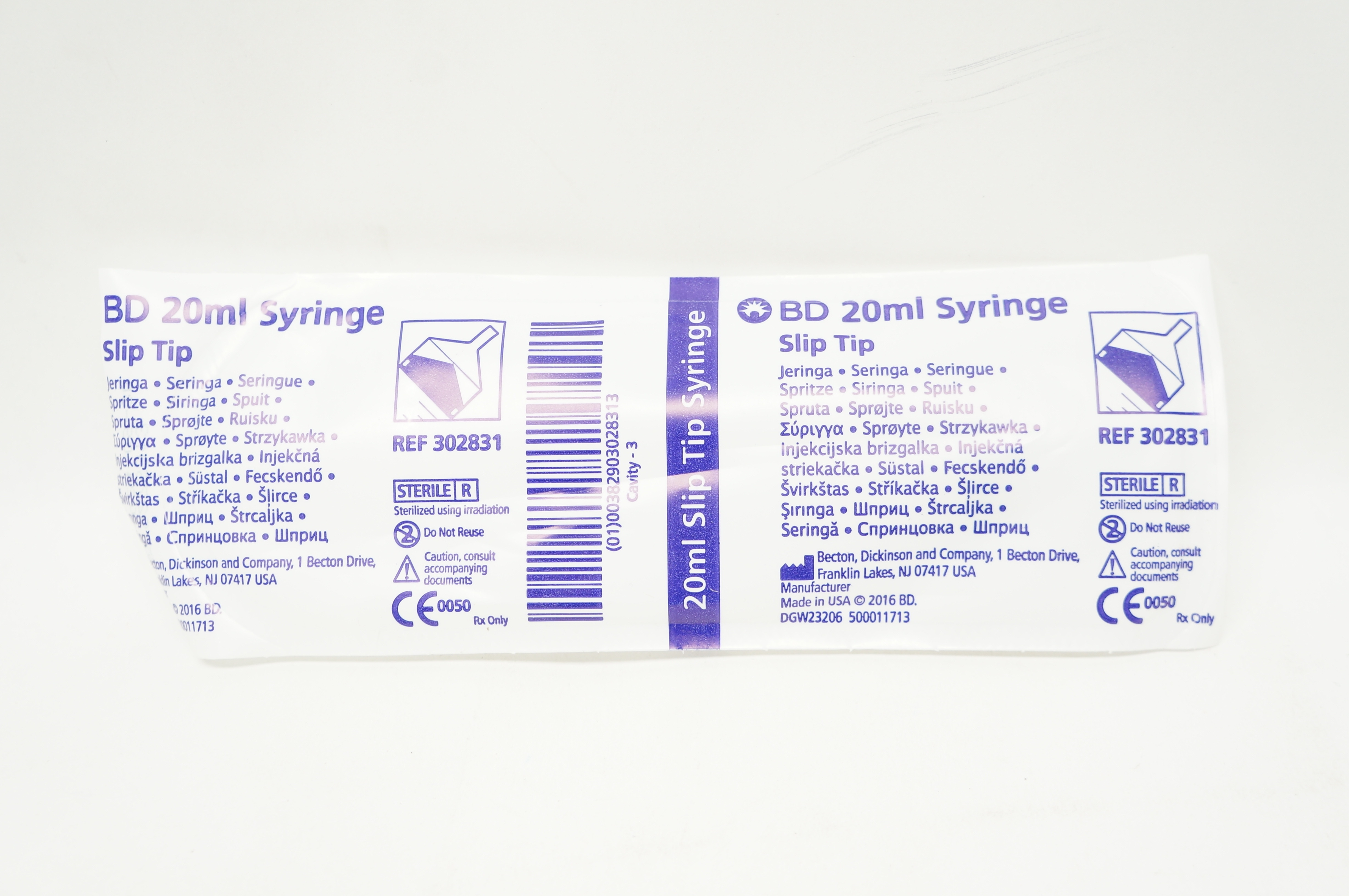BD 302831 20ml Syringe Slip Tip