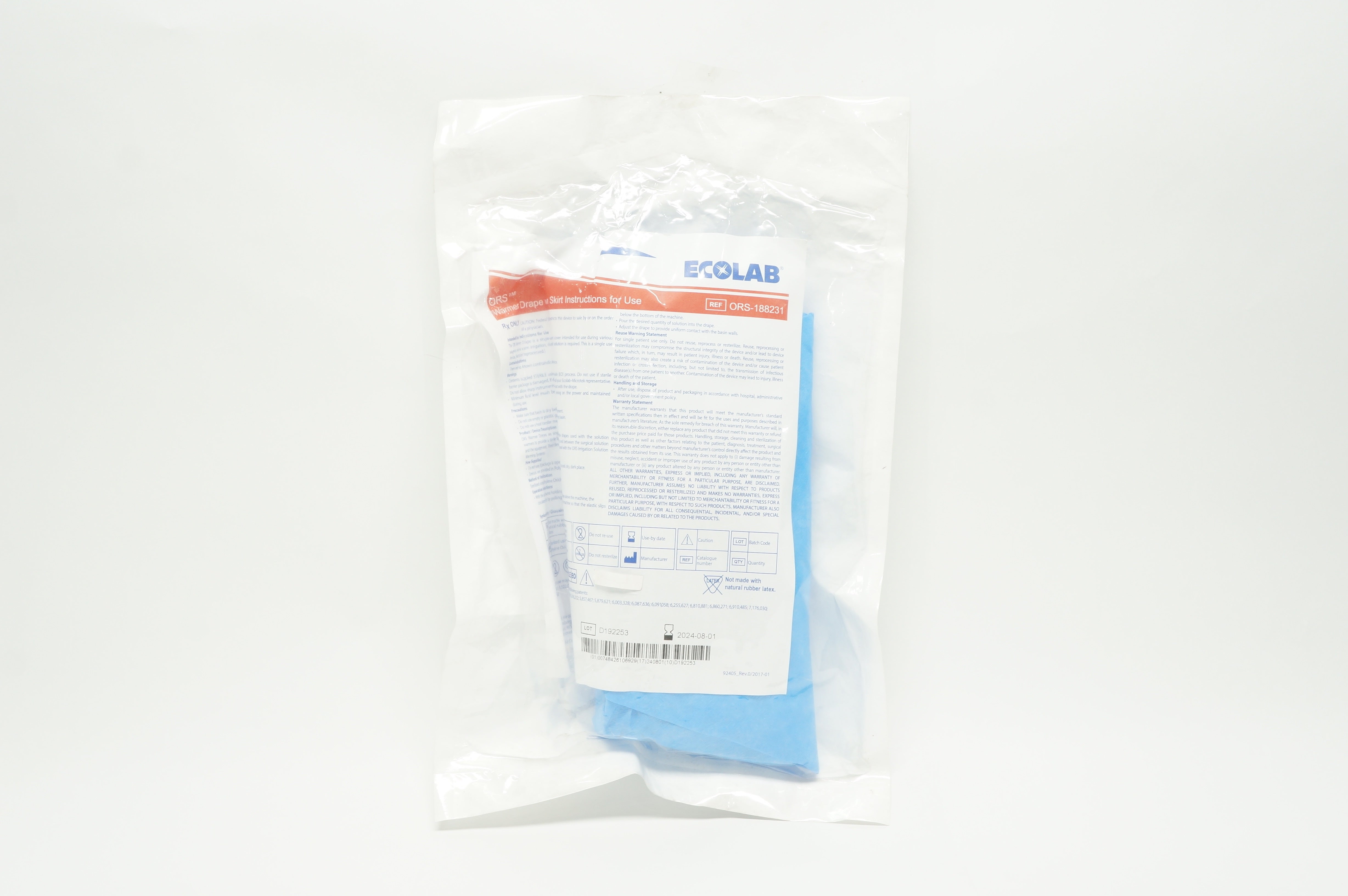 Microtek ORS-188231 Ecolab Warmer Drape with Skirt 44inch x 44inch x 36inch