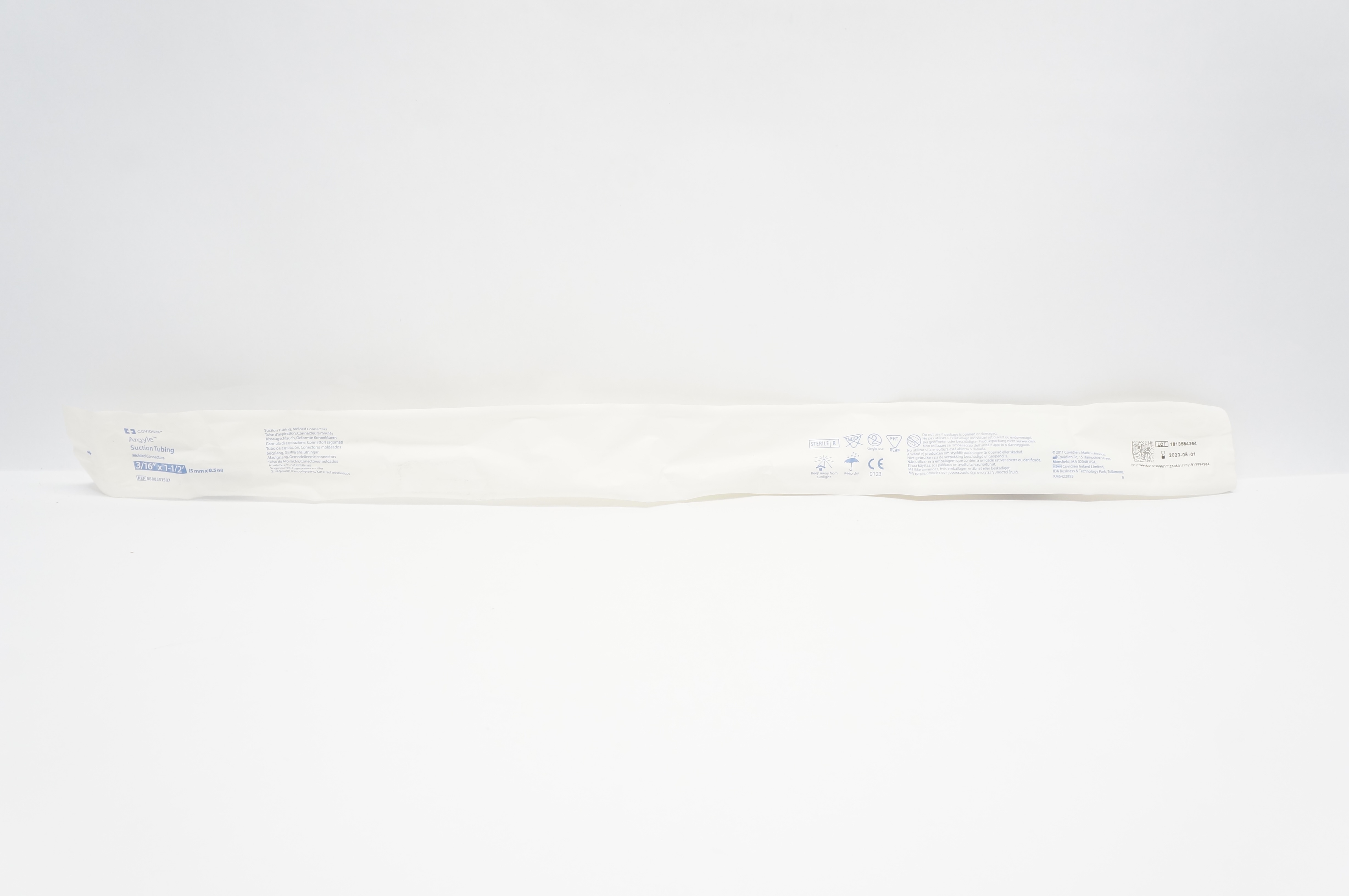Covidien 8888301507 Argyle Suction Tubing 3/16inch x 1-1/2feet