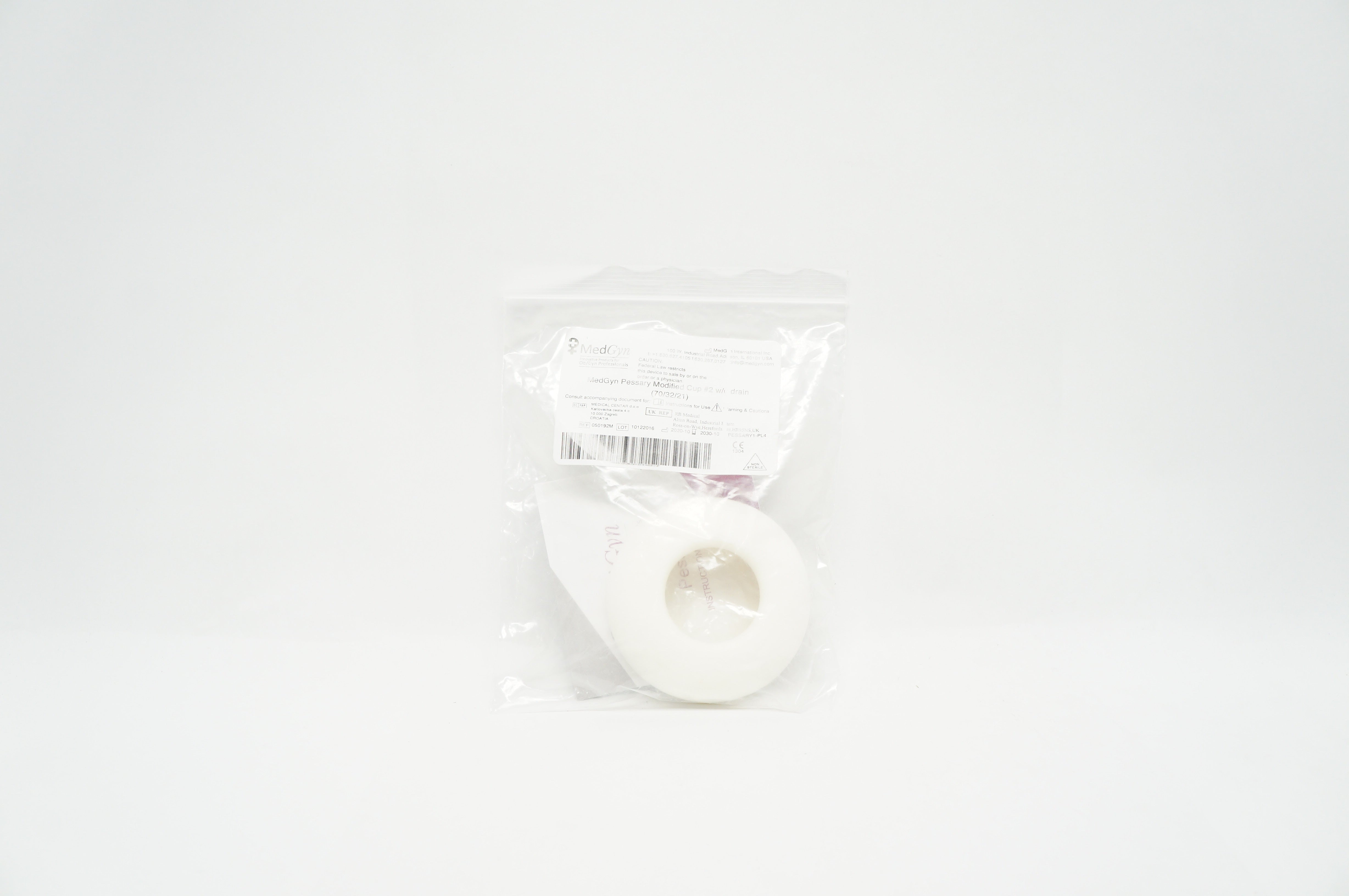 MedGyn 050192M Pessary Modified Cup #2 with Drain