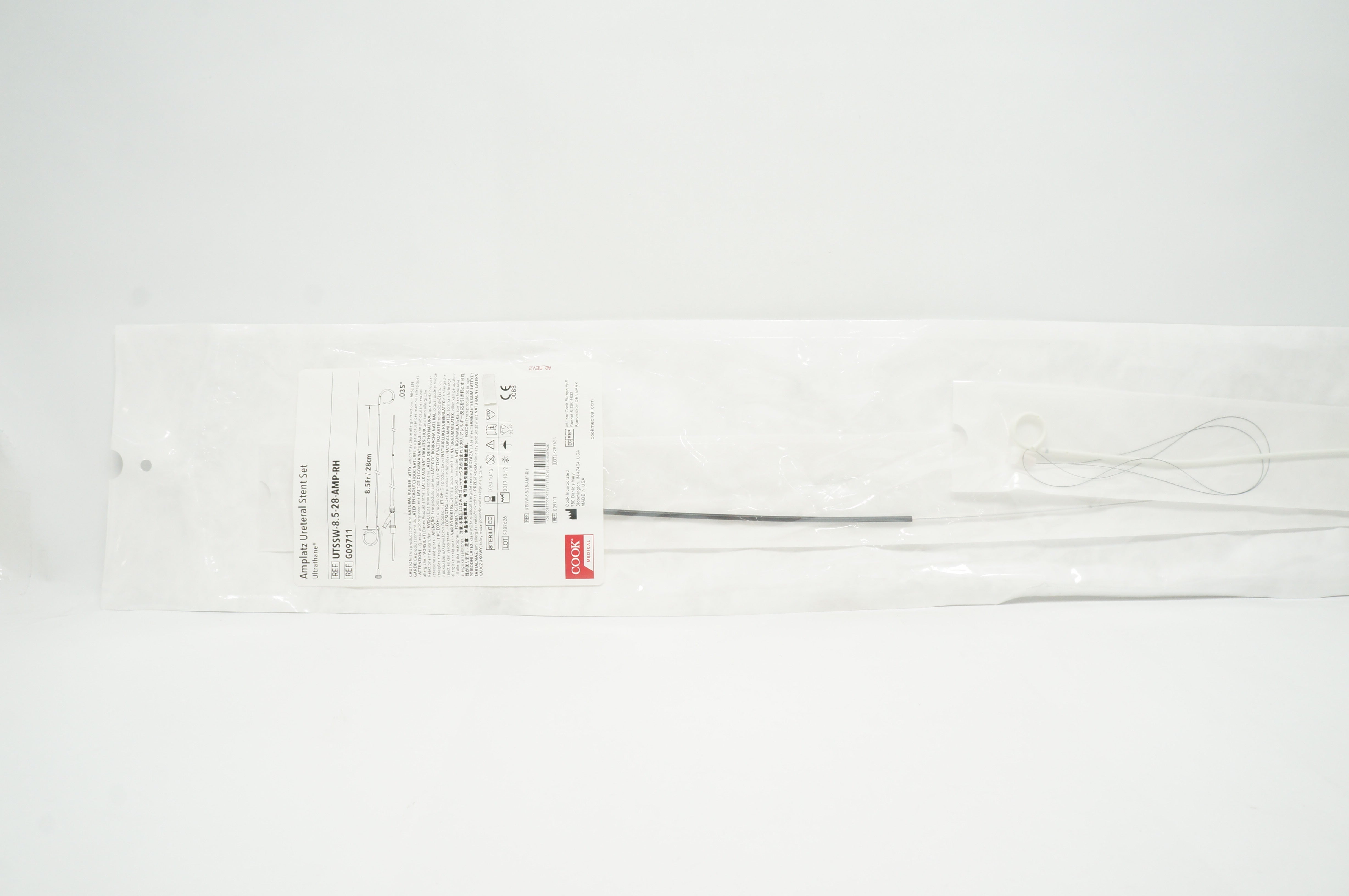 Cook Medical G09711 Amplatz Ureteral Stnt Set Ultrathane 8.5Frx0.035inchx28cm(x)