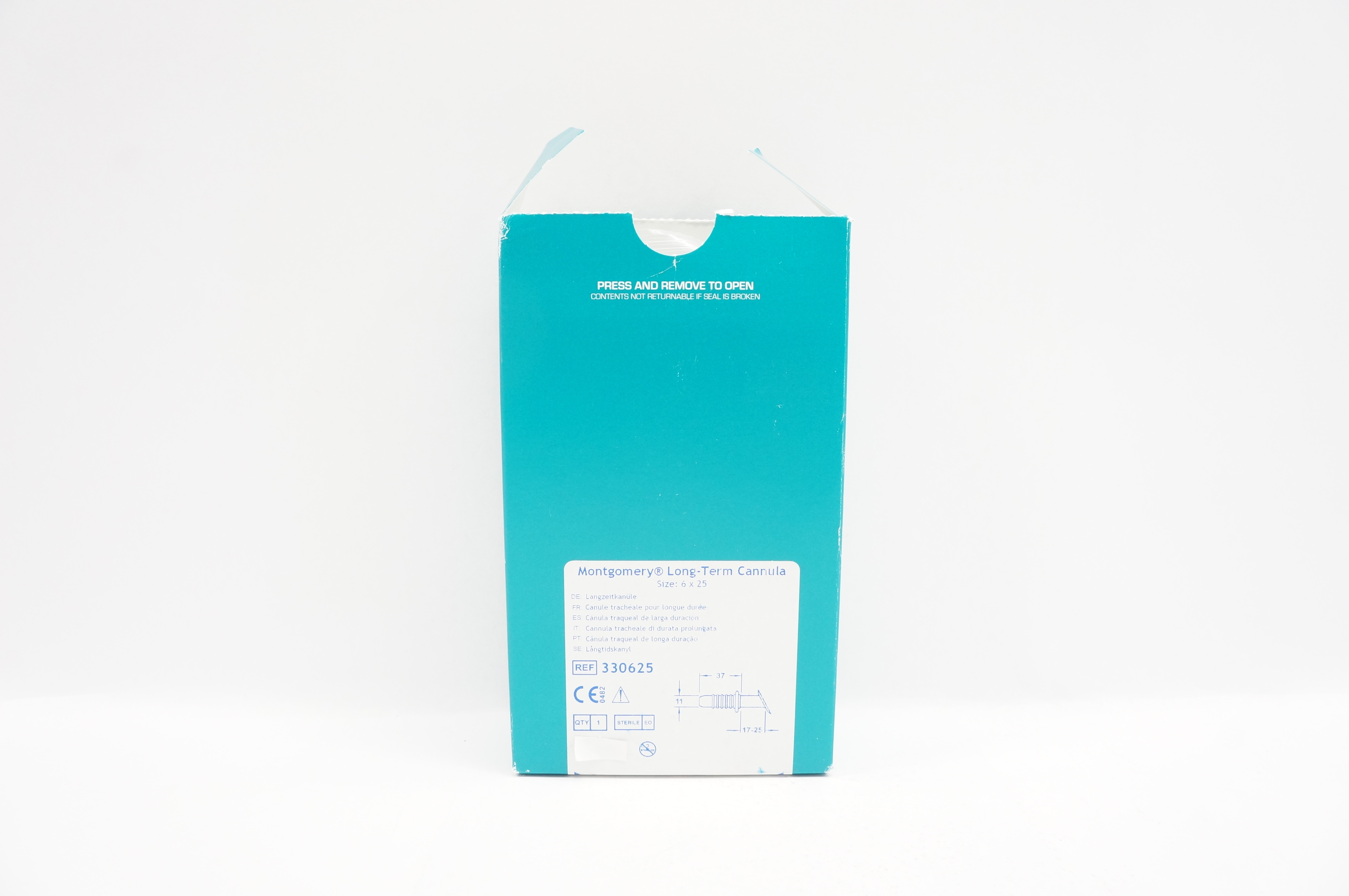 Boston Medical 330625 Montgomery Long Term Cannula Size 6 x 25 (x)